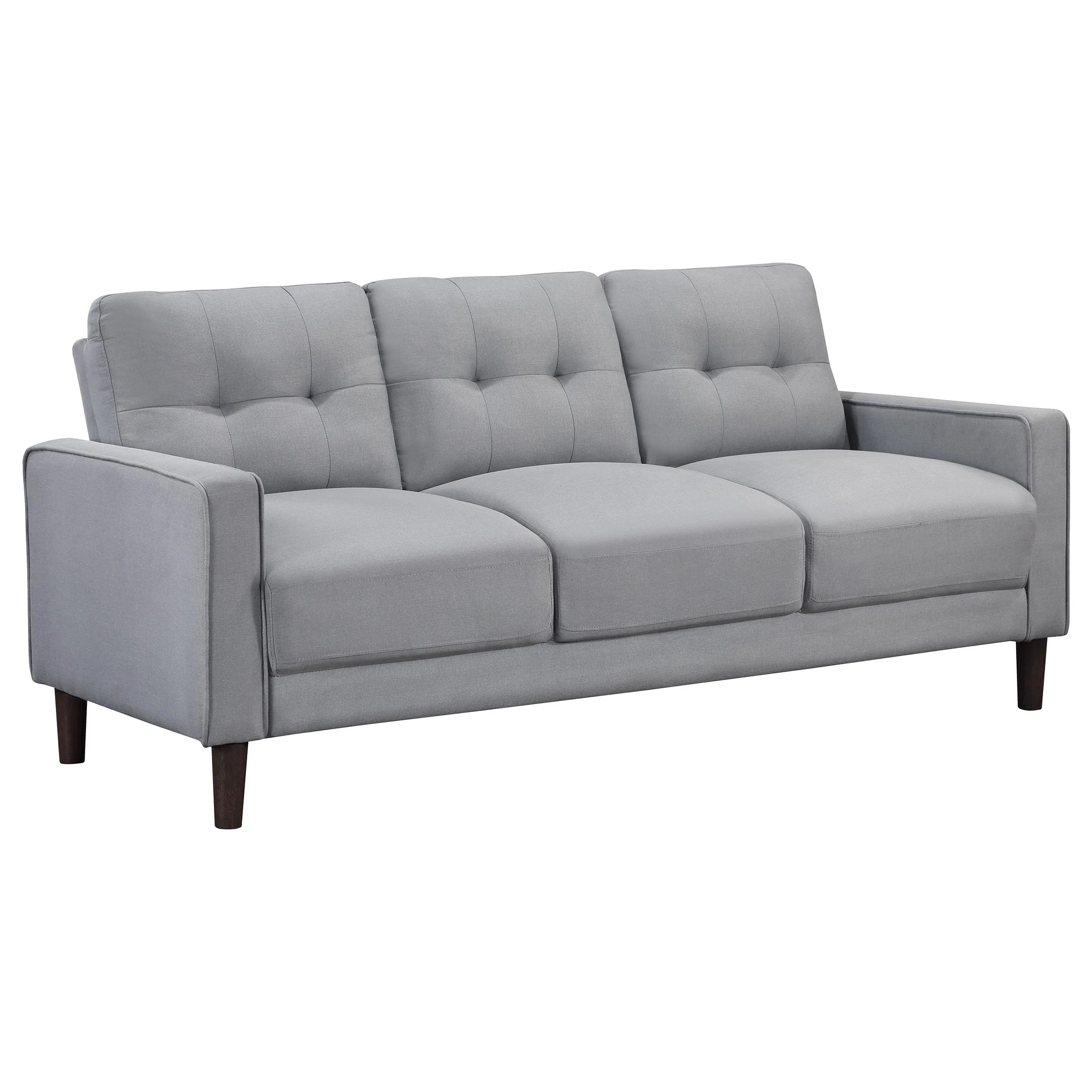 Coaster Furniture Bowen 506781 Upholstered Track Arm Tufted Sofa - Grey - Image 1