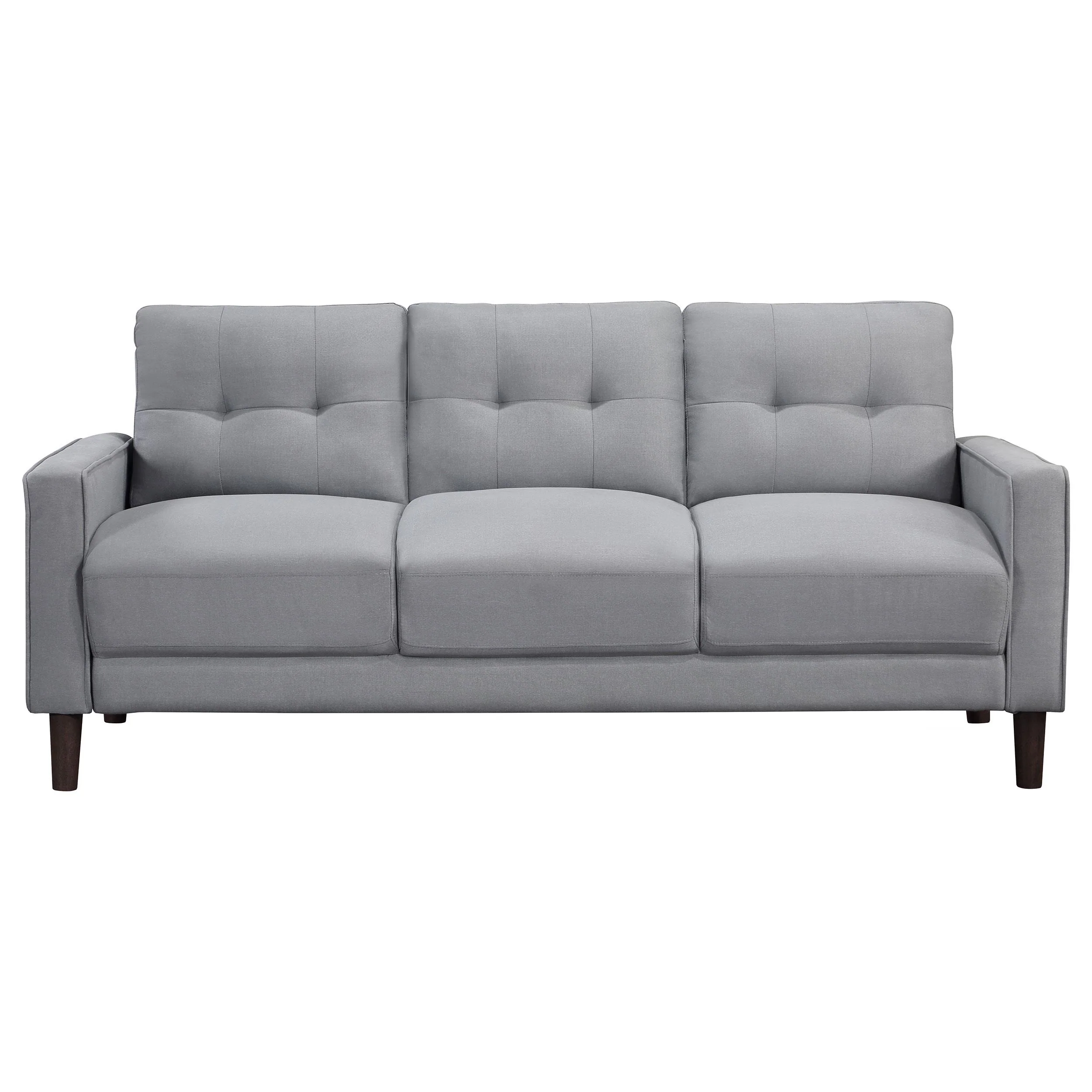 Coaster Furniture Bowen 506781 Upholstered Track Arm Tufted Sofa - Grey - Image 2