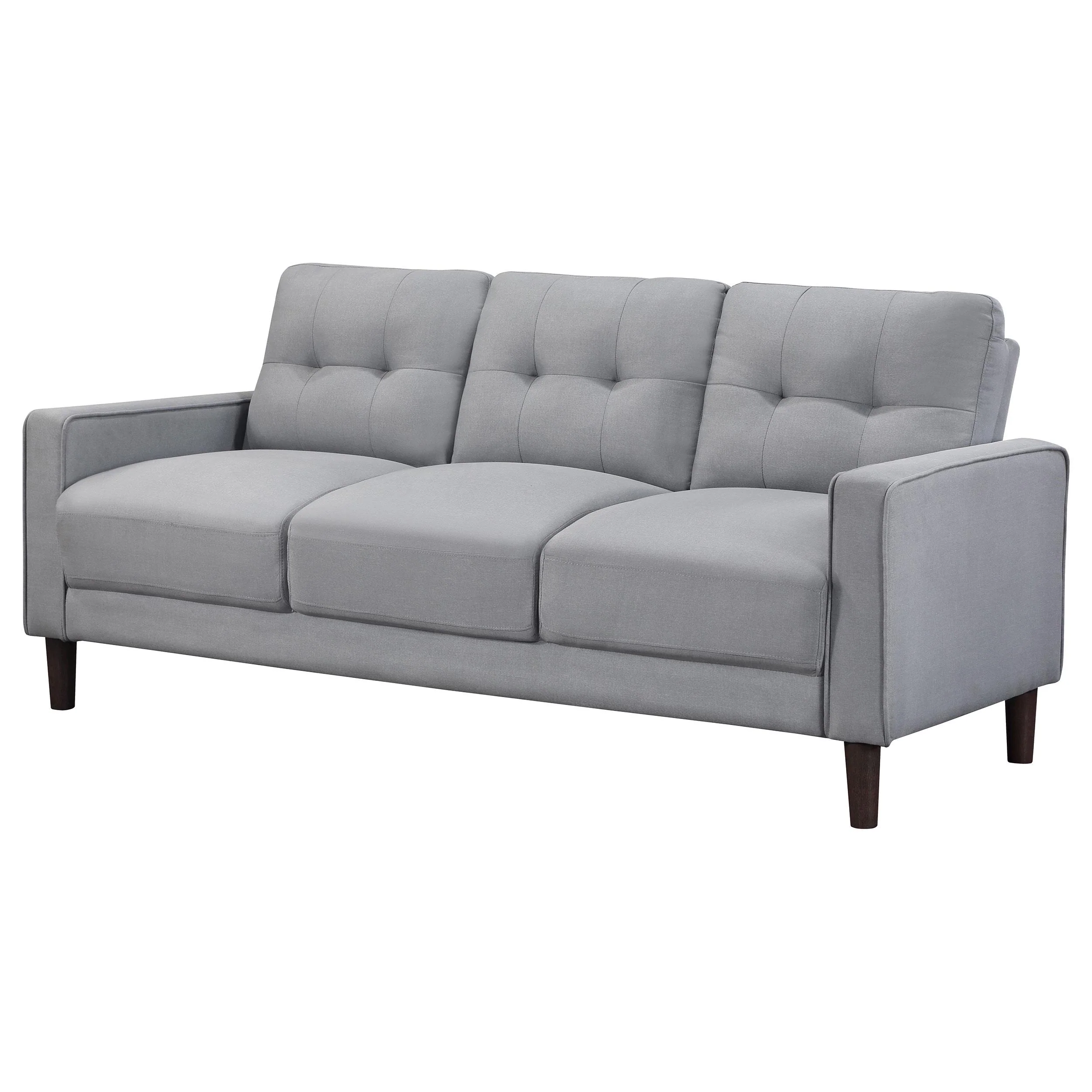 Coaster Furniture Bowen 506781 Upholstered Track Arm Tufted Sofa - Grey - Image 3
