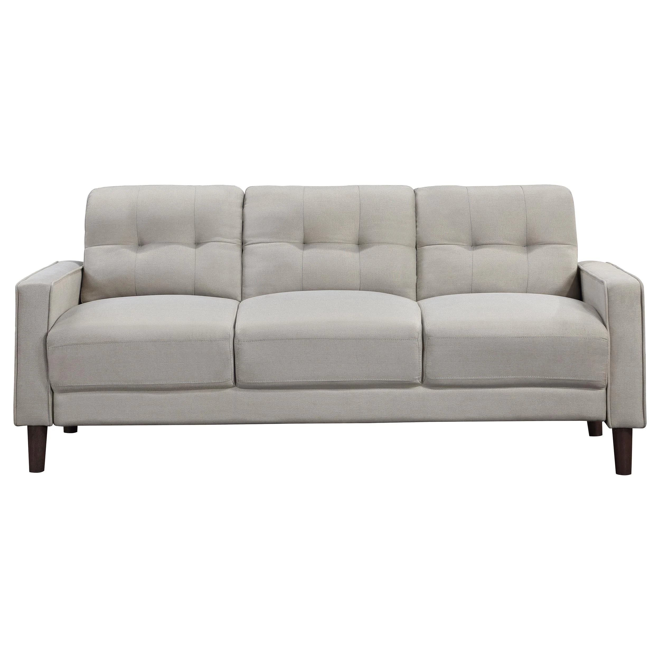 Coaster Furniture Bowen 506785 Upholstered Track Arm Tufted Sofa - Beige - Image 2