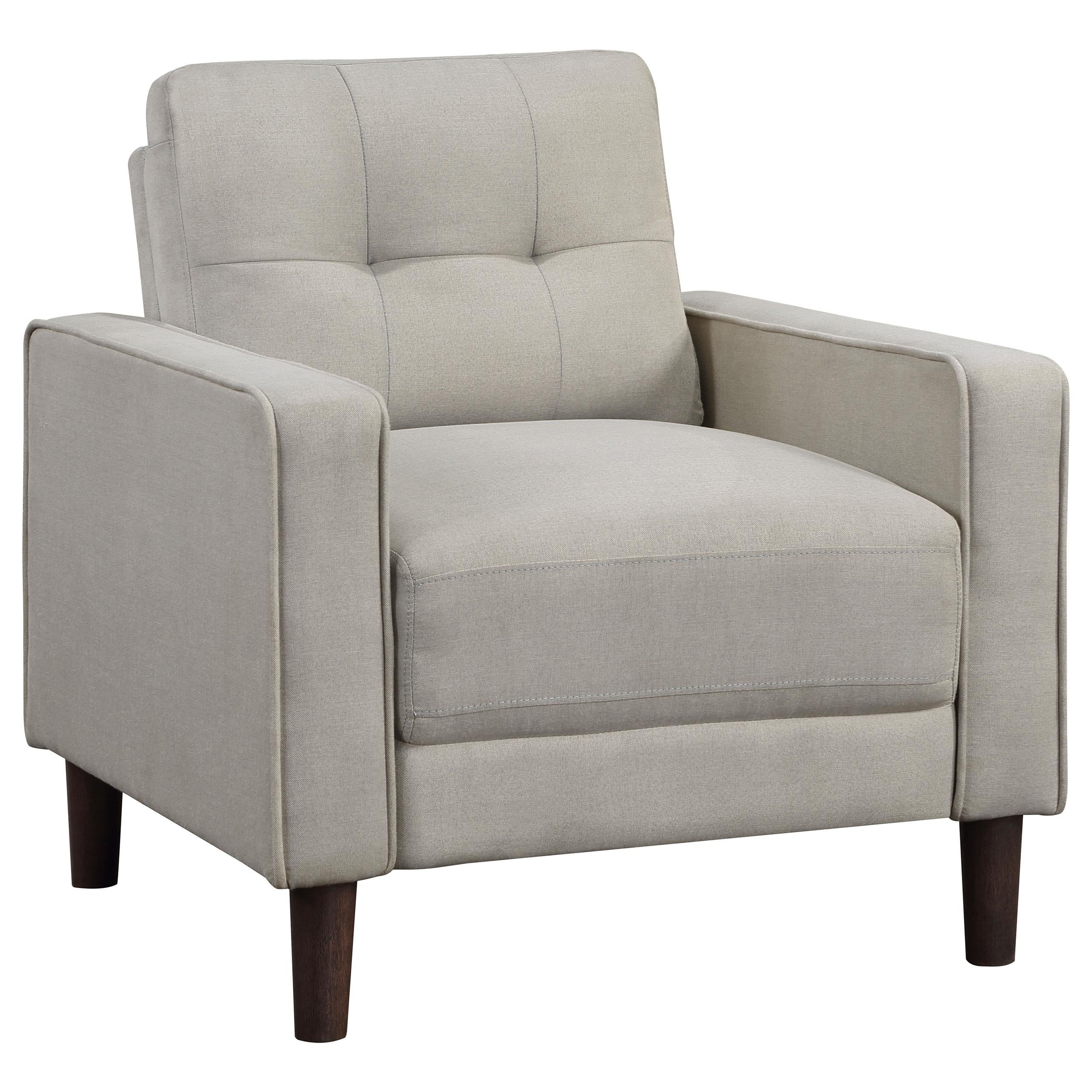 Coaster Furniture Bowen 506787 Upholstered Track Arm Tufted Accent Chair - Beige - Image 1