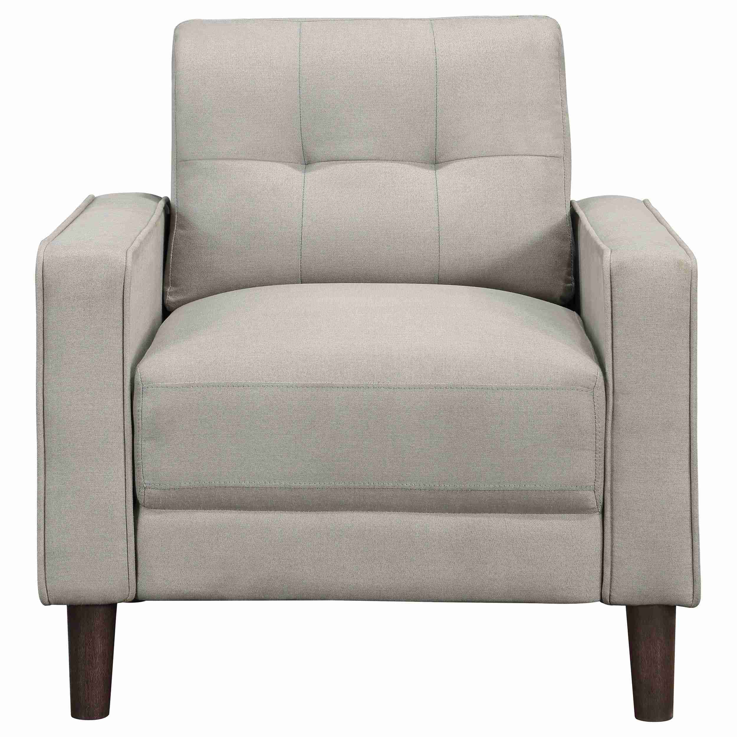 Coaster Furniture Bowen 506787 Upholstered Track Arm Tufted Accent Chair - Beige - Image 2