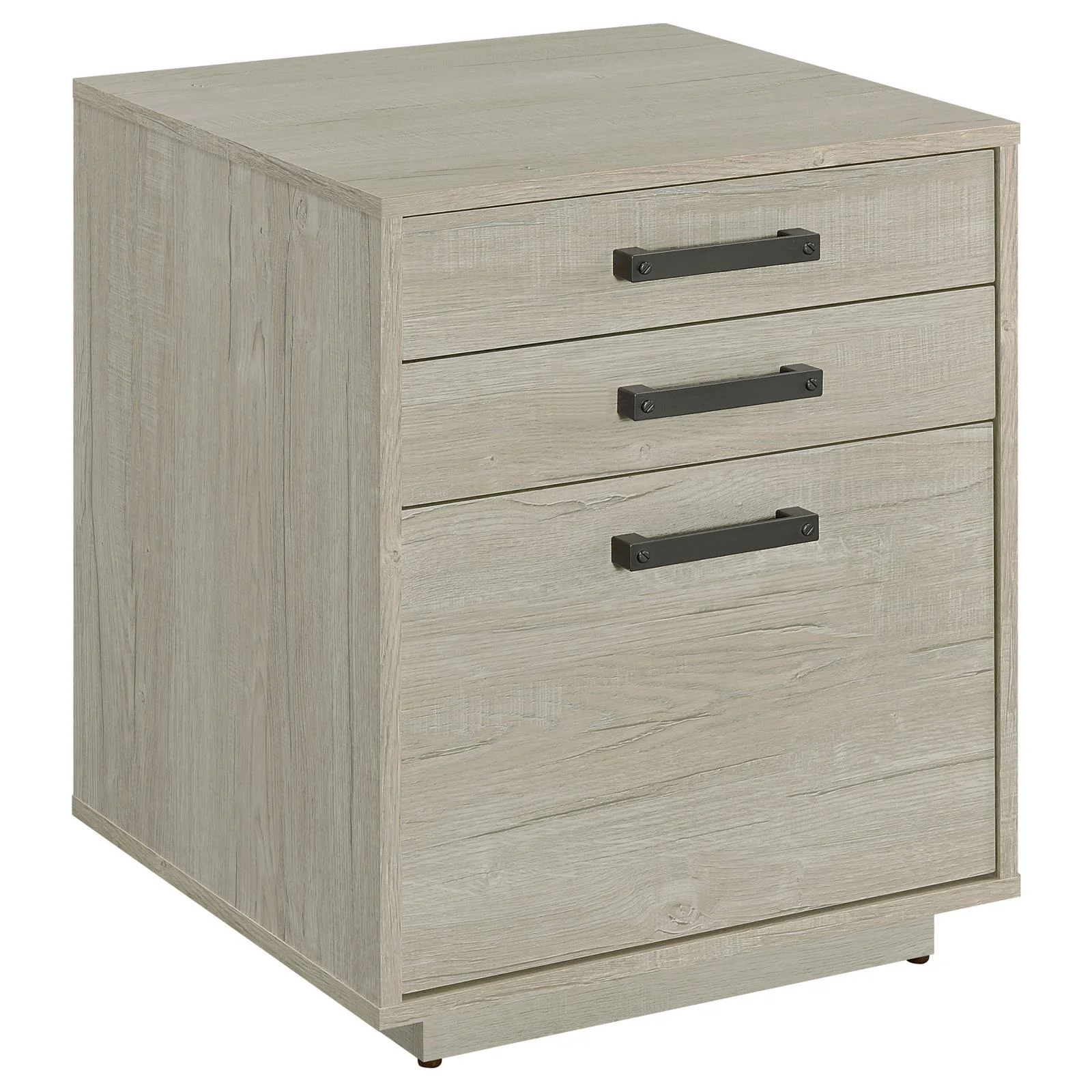 Coaster Furniture Loomis 805882 3-Drawer Home Office File Cabinet - Whitewashed Grey - Image 1