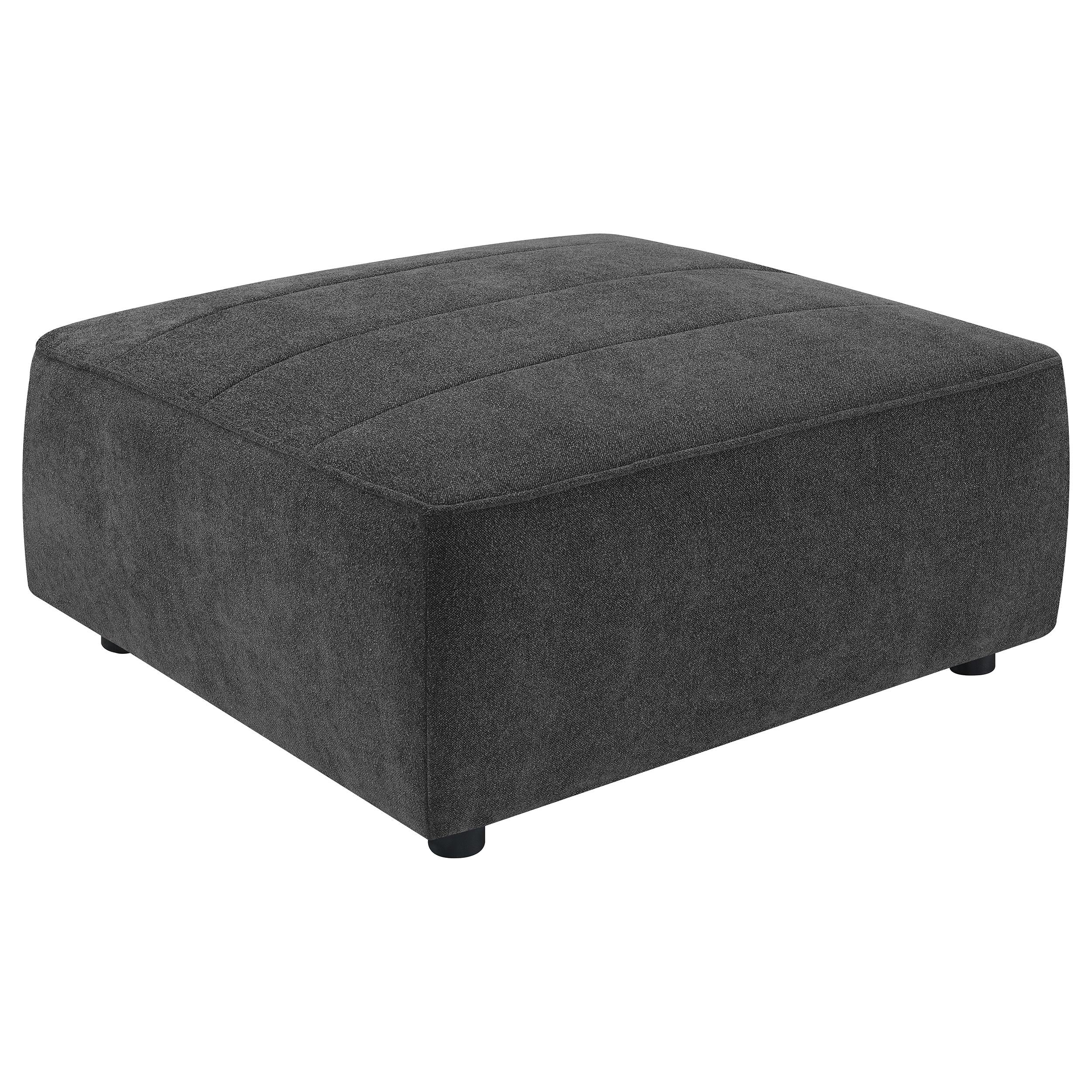 Coaster Furniture Sunny 552083 Square Upholstered Ottoman - Dark Charcoal - Image 1