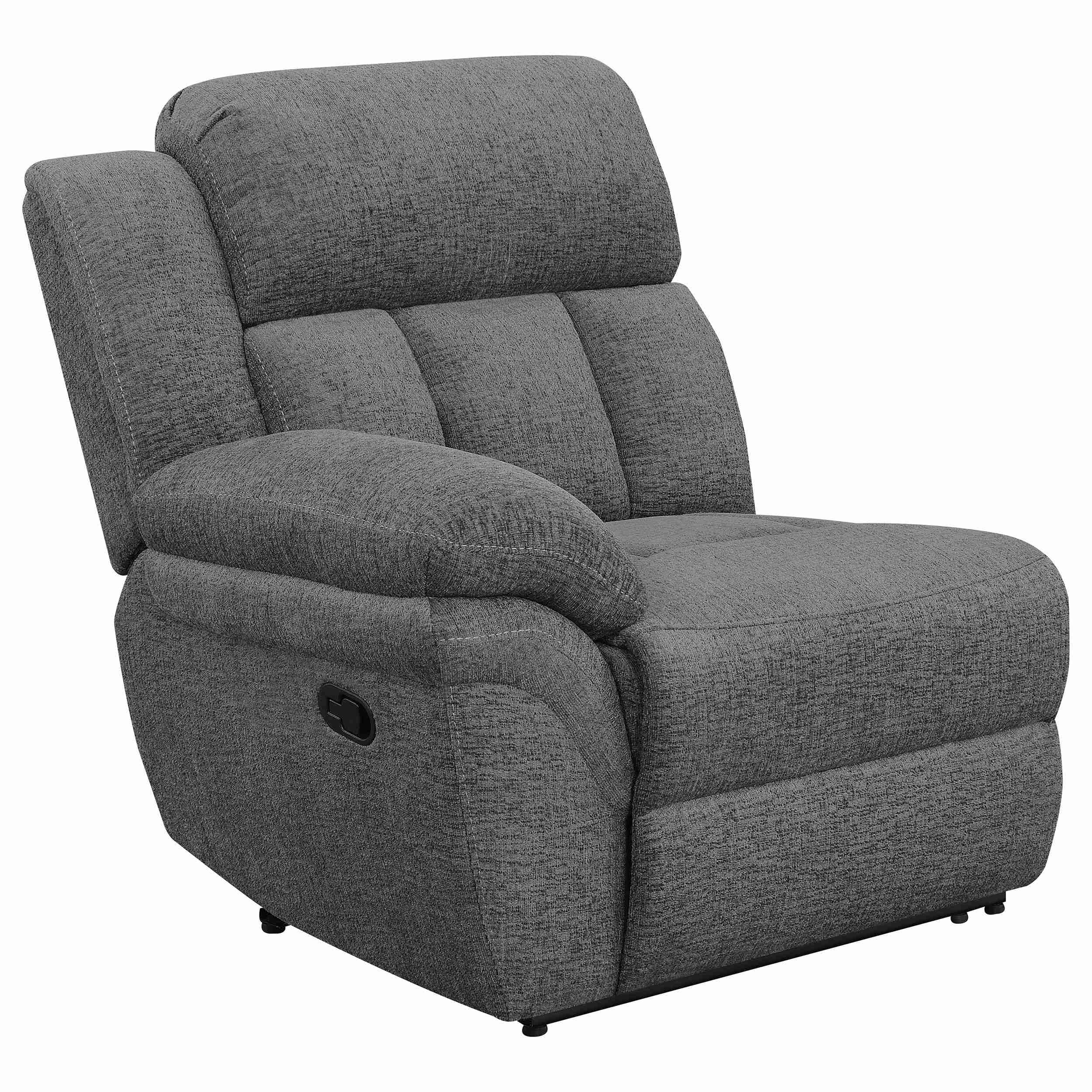 Coaster Furniture Bahrain 609542 Upholstered Motion Loveseat - Charcoal - Image 3