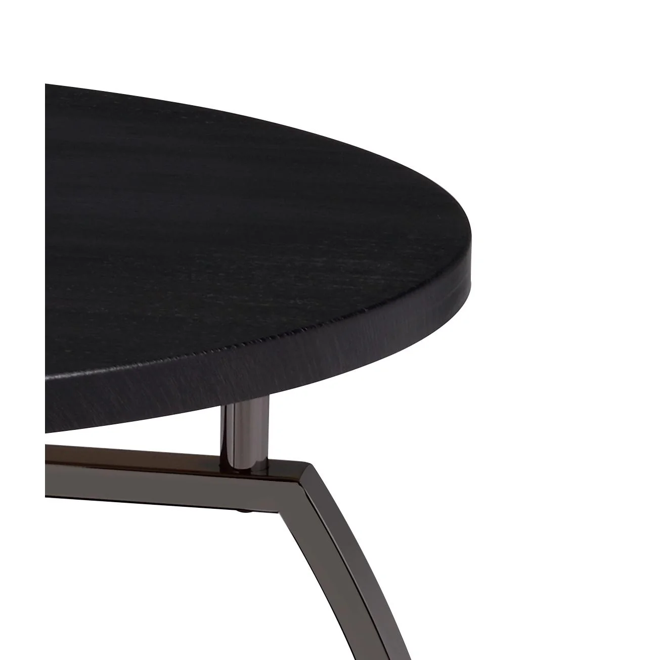 Coaster Furniture Dacre 722207 Round Engineered Wood Top Side End Table - Dark Charcoal - Image 3