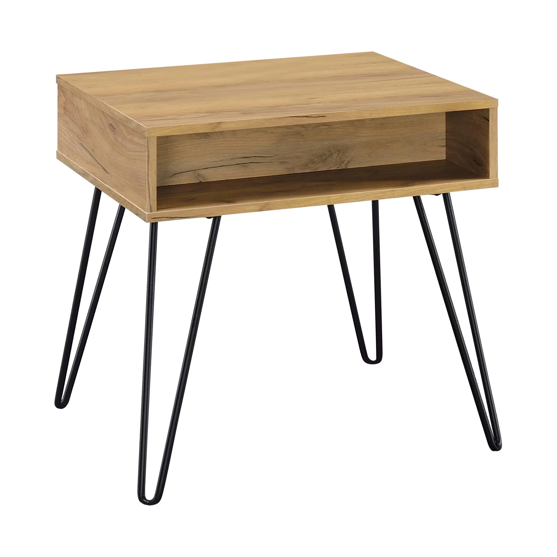 Coaster Furniture Fanning 723367 Engineered Wood Side End Table - Golden Oak - Image 1