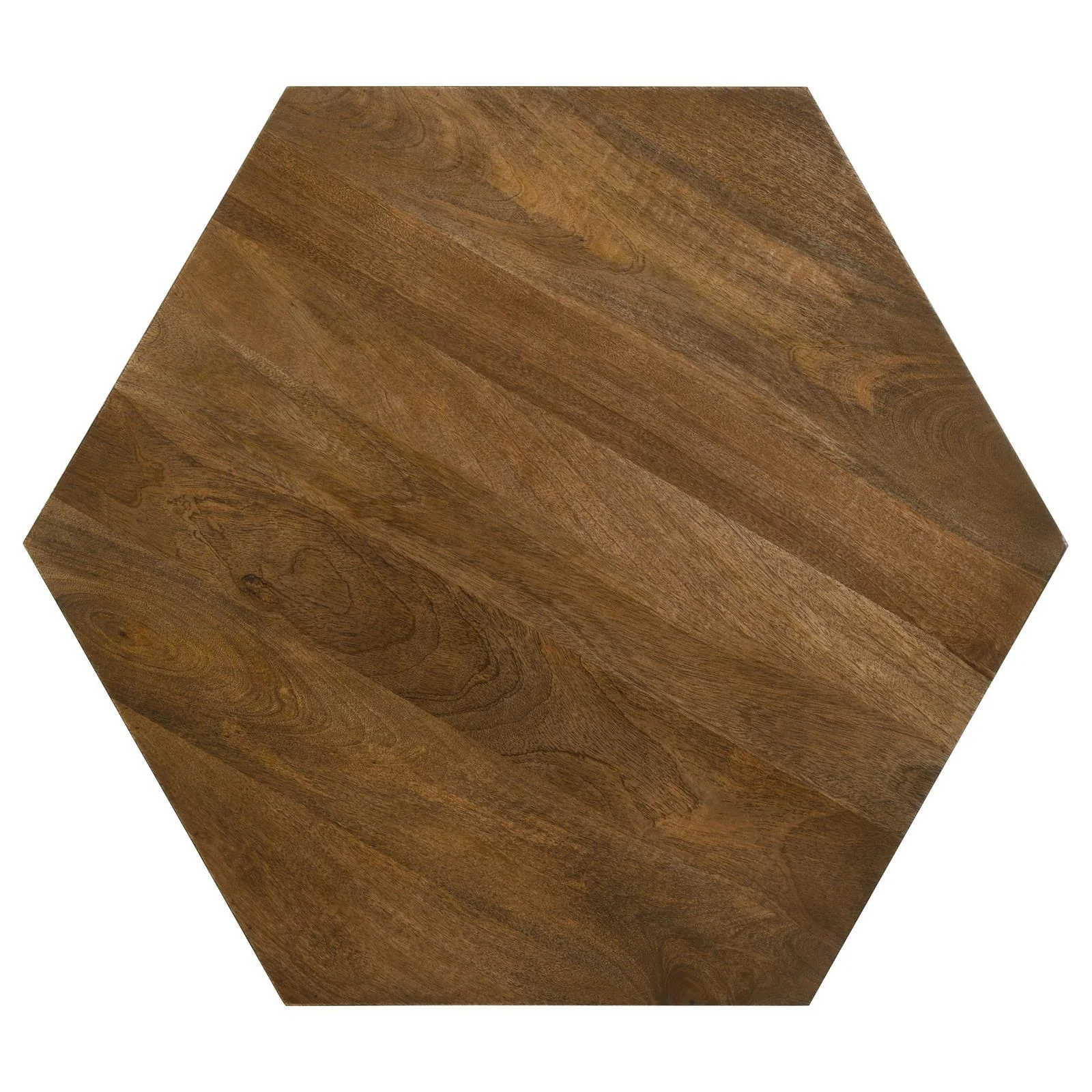 Coaster Furniture Zalika 724188 Hexagonal Solid Mango Wood Coffee Table - Natural - Image 3