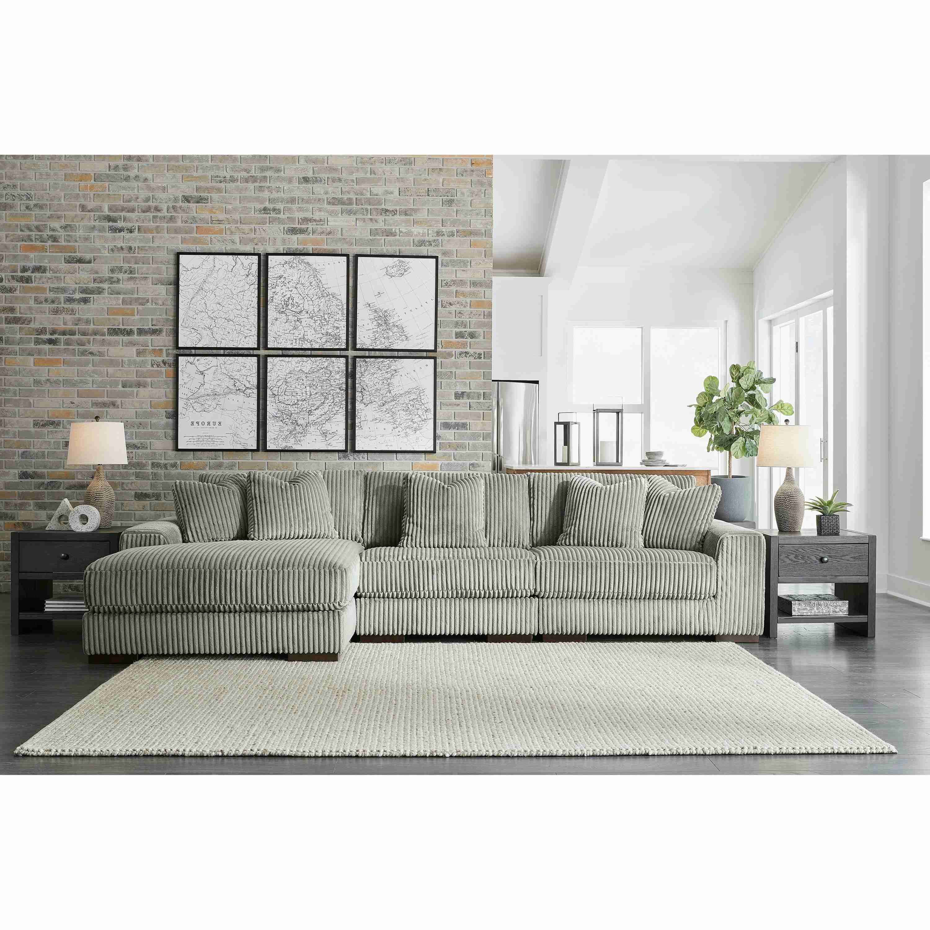 Signature Design by Ashley Lindyn 21105S10 3 pc Sectional with Chaise - Image 2