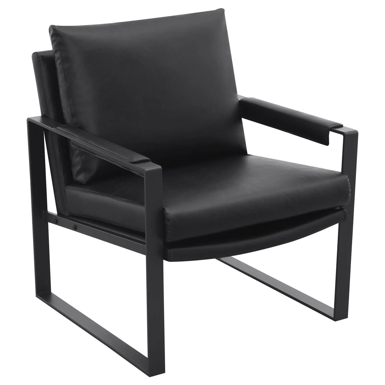 Coaster Furniture Rosalind 903021 Upholstered Track Arm Accent Chair - Black - Image 1