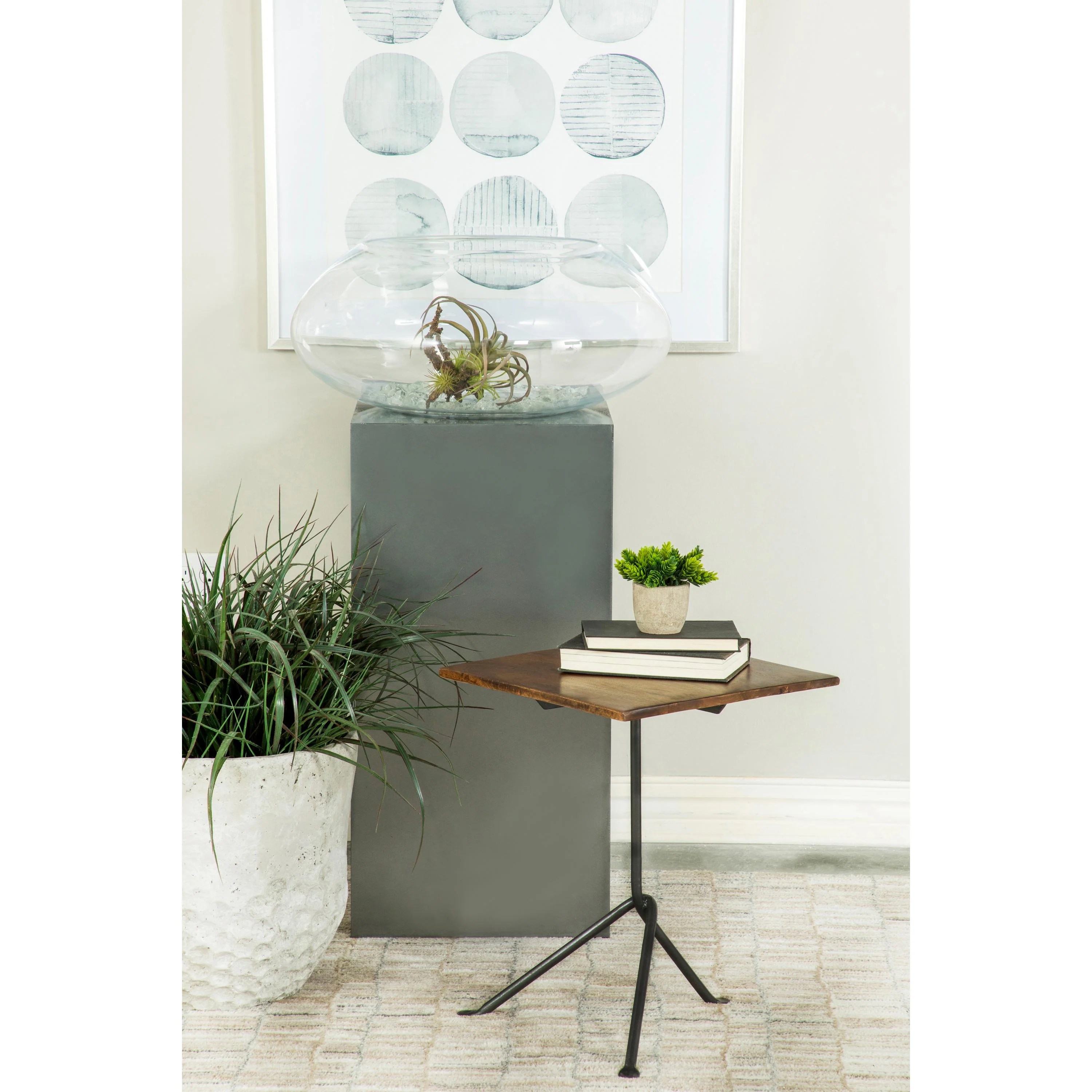 Coaster Furniture Heitor 931206 Square Wood Top Accent Side Table - Dark Brown - Image 2