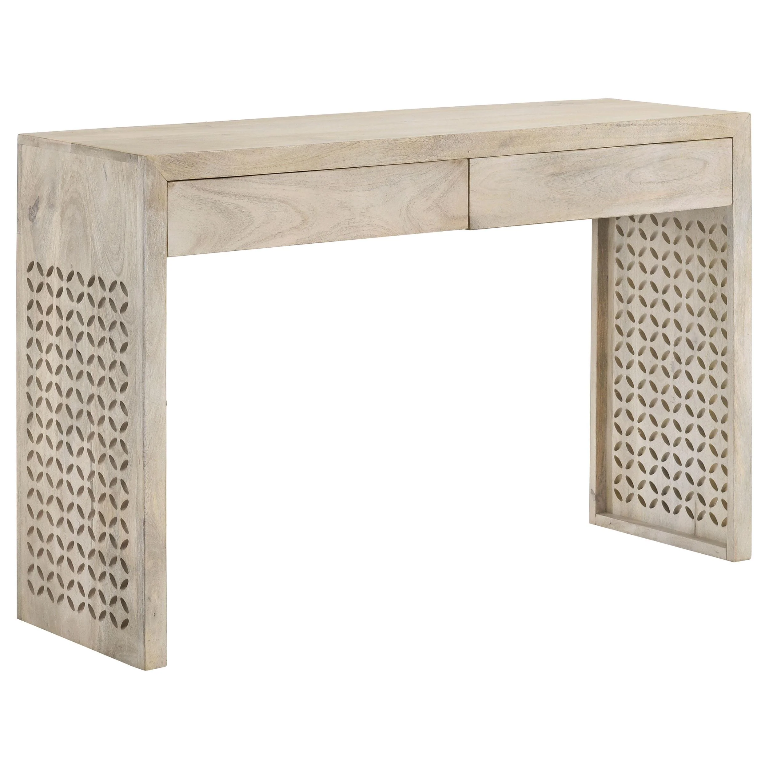 Coaster Furniture Rickman 959543 2-Drawer Wood Entryway Console Table - White Washed - Image 1