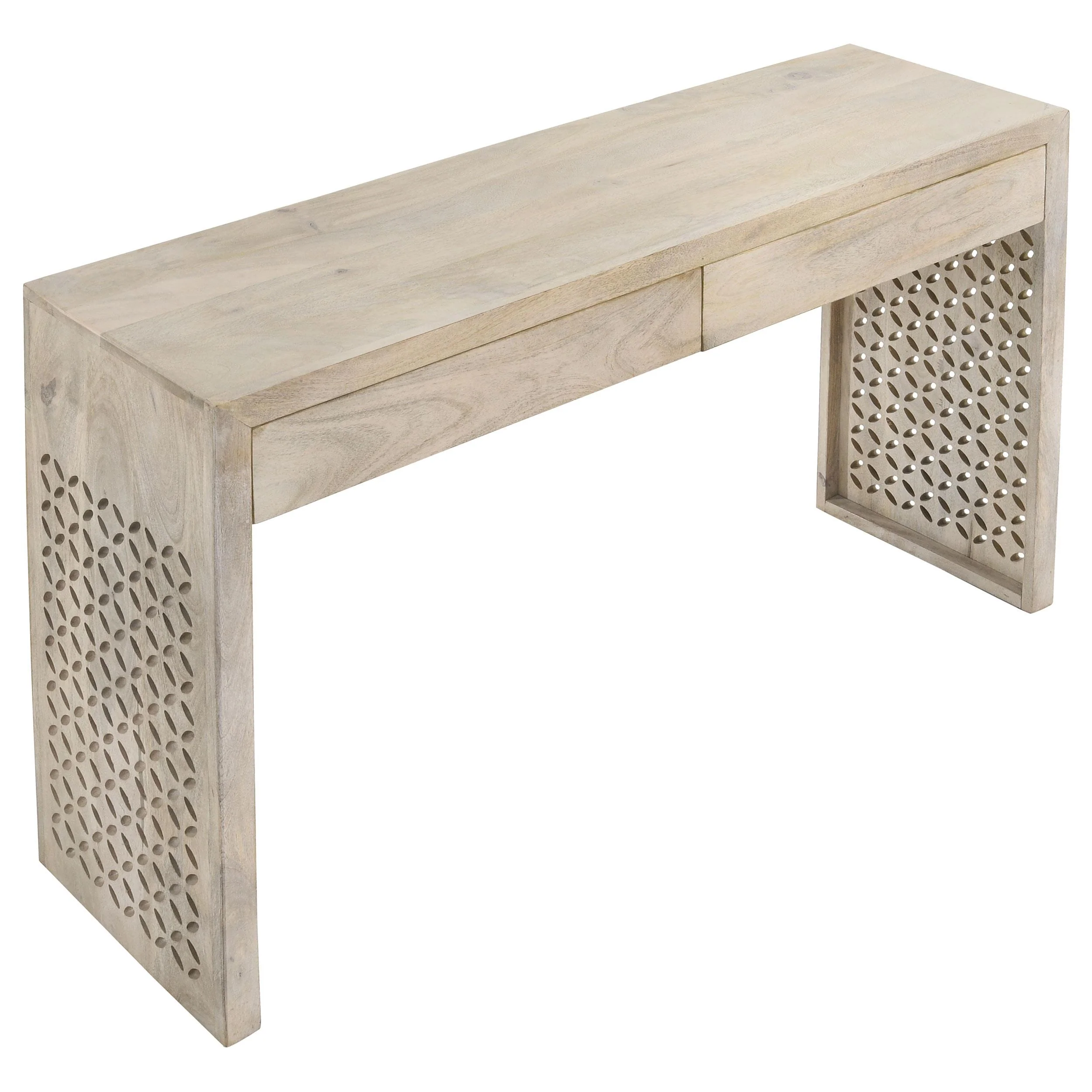 Coaster Furniture Rickman 959543 2-Drawer Wood Entryway Console Table - White Washed - Image 3