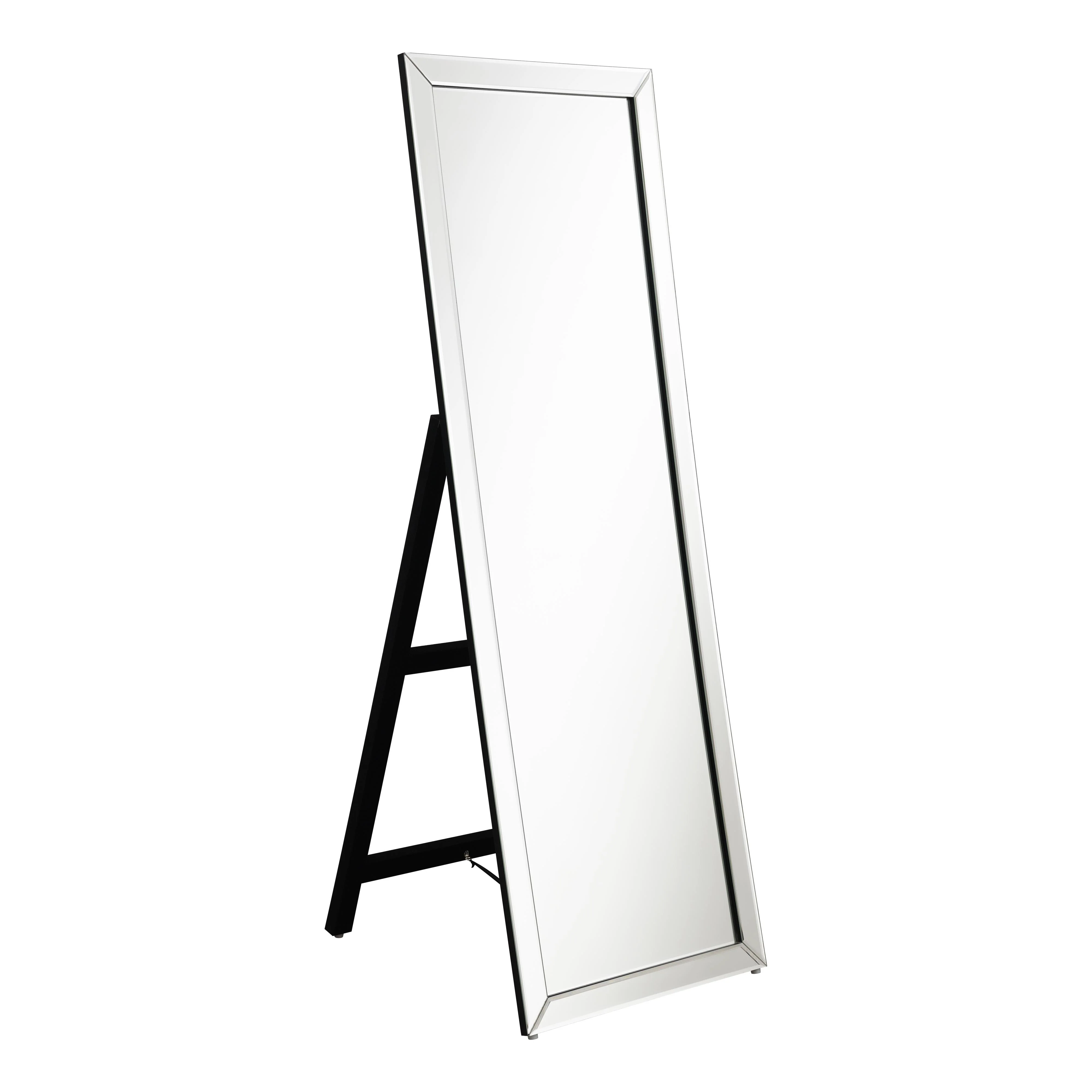Coaster Furniture Soline 961633 22 x 61 Inch Framed Standing Floor Mirror – Silver