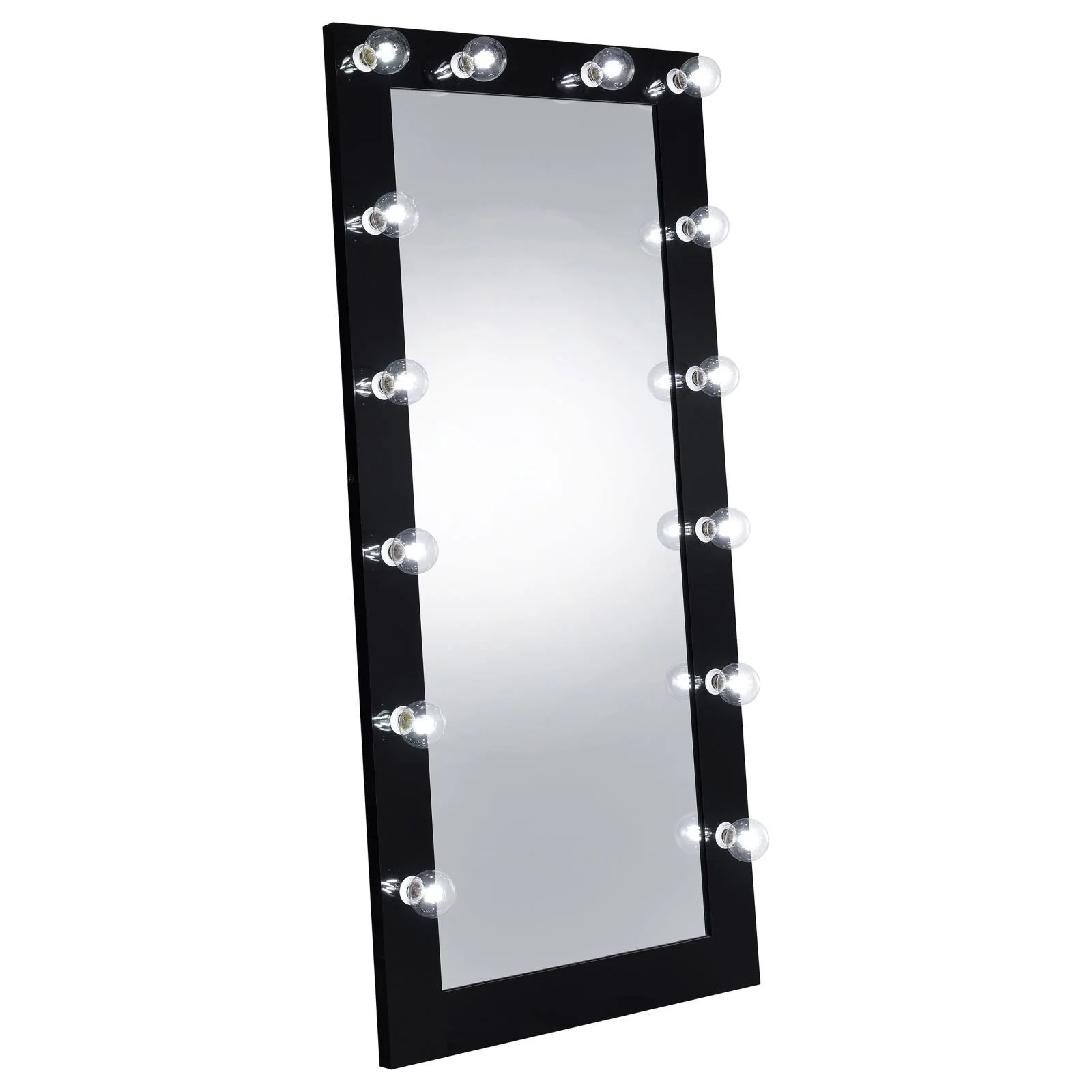 Coaster Furniture Zayan 969557 32 x 71 Inch Floor Mirror LED Lighting - Black Gloss - Image 3