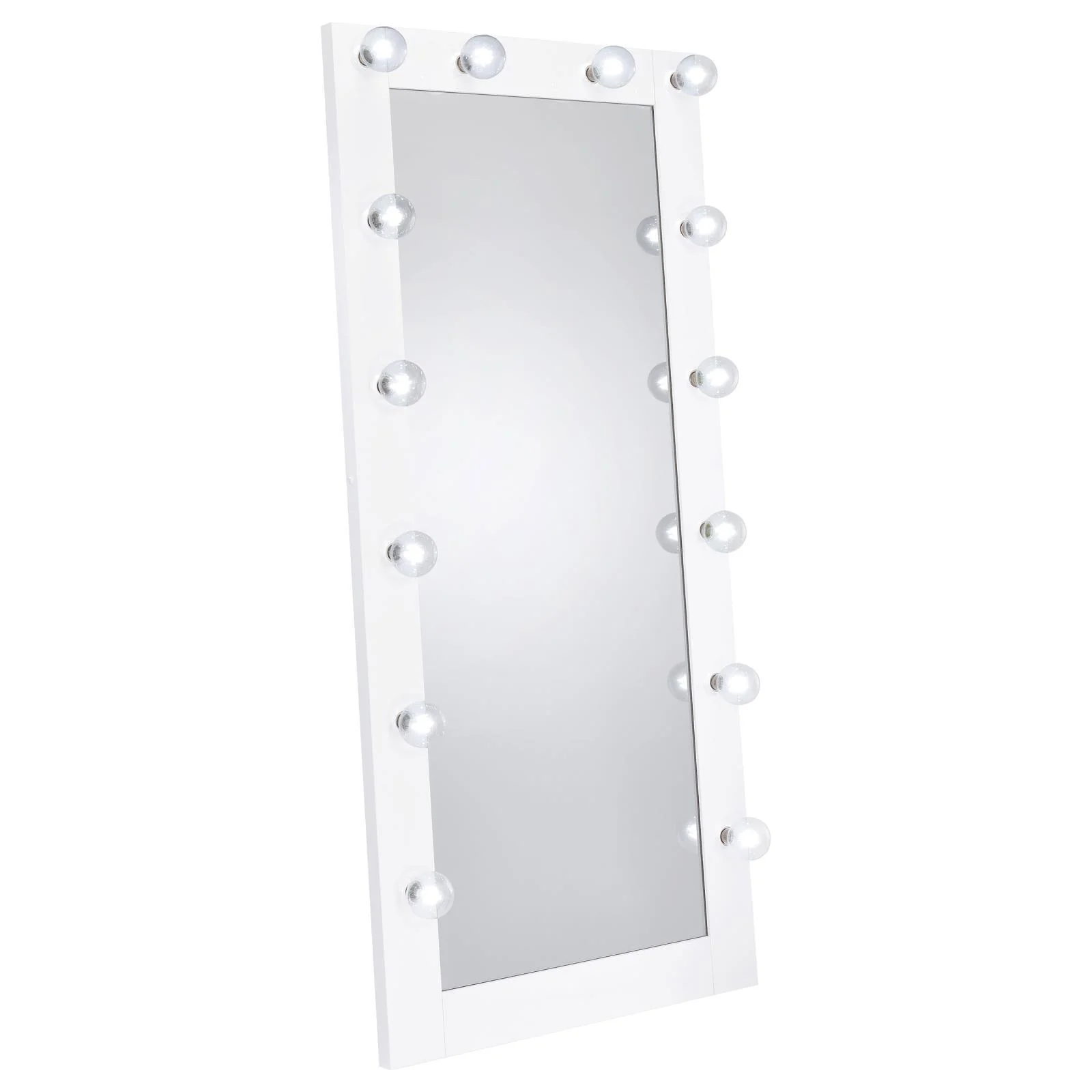Coaster Furniture Zayan 969558 32 x 71 Inch Floor Mirror LED Lighting - White Gloss - Image 3