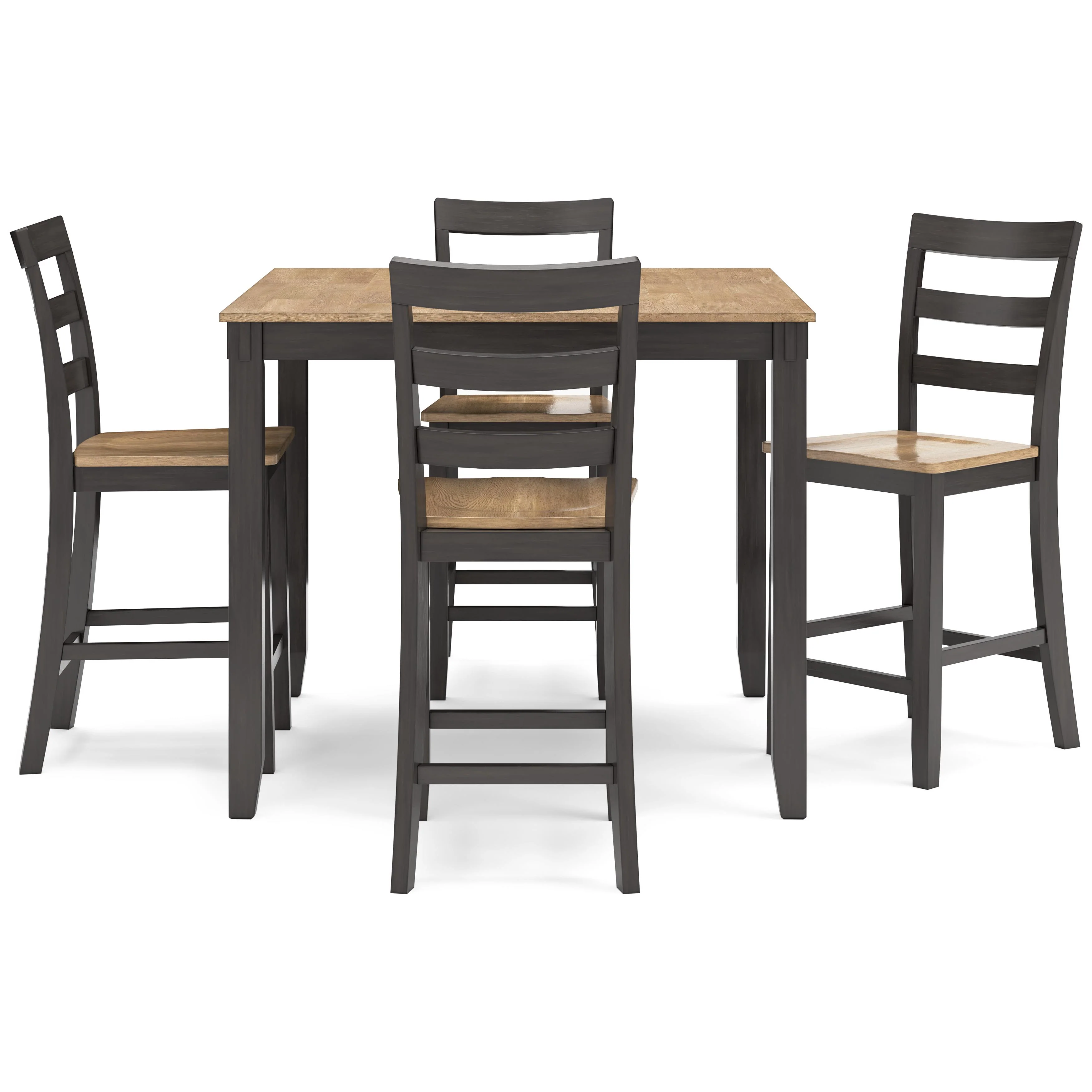 Signature Design by Ashley Gesthaven D396-223 Dining Room Counter Table Set - Image 2