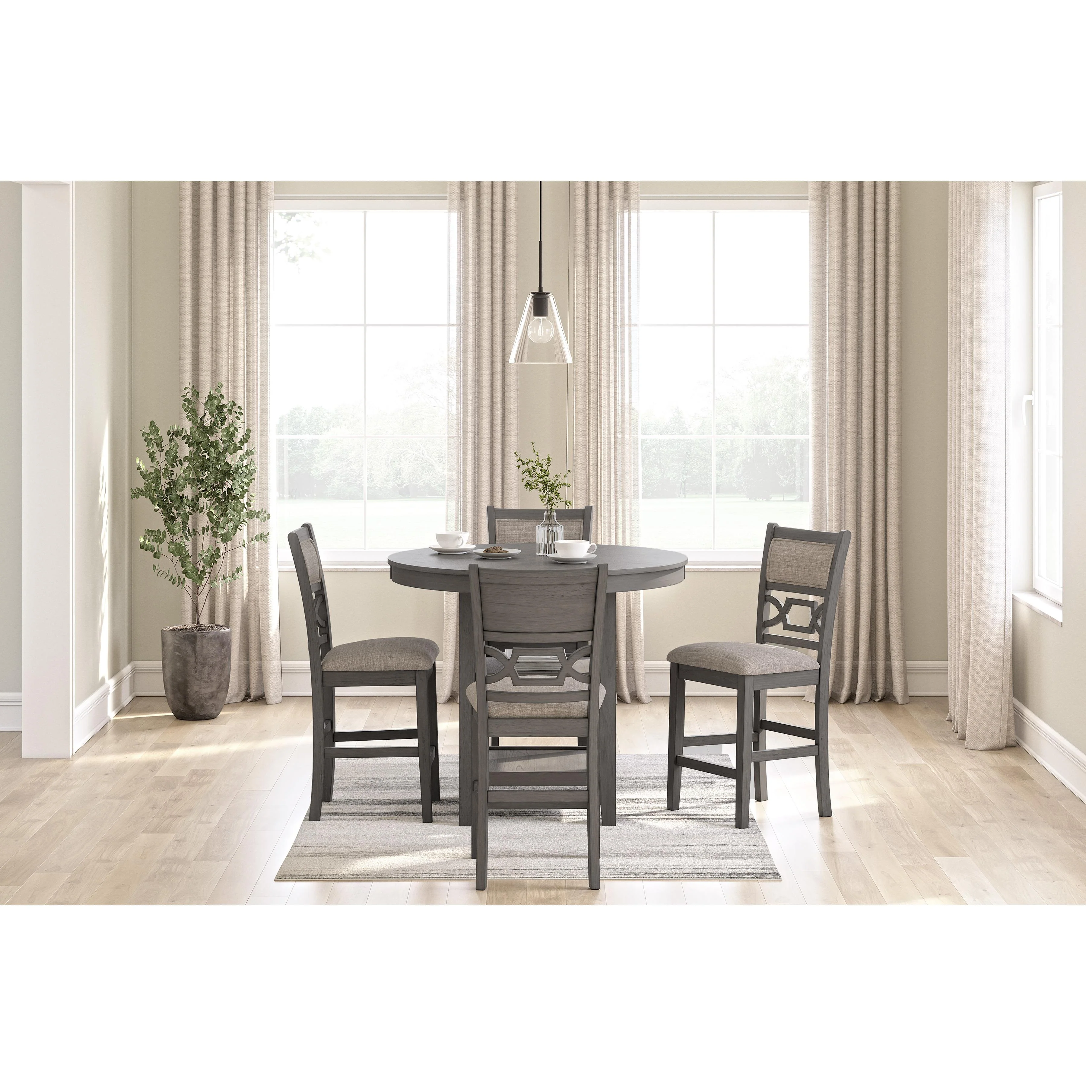 Signature Design by Ashley Wrenning D425-223 Dining Room Counter Table Set - Image 3