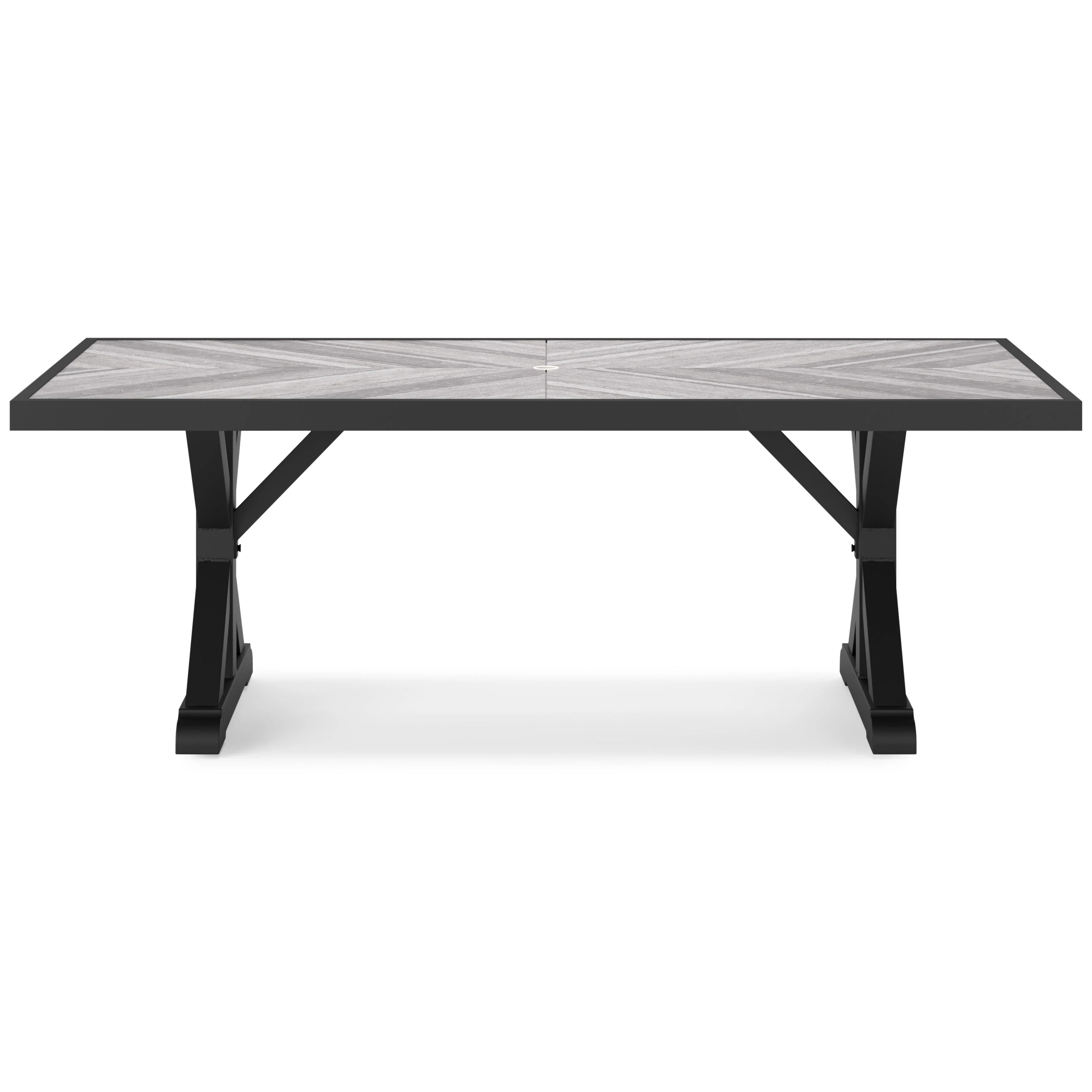 Signature Design by Ashley Beachcroft P792-625 Rectangular Dining Table with Umbrella Option - Image 2