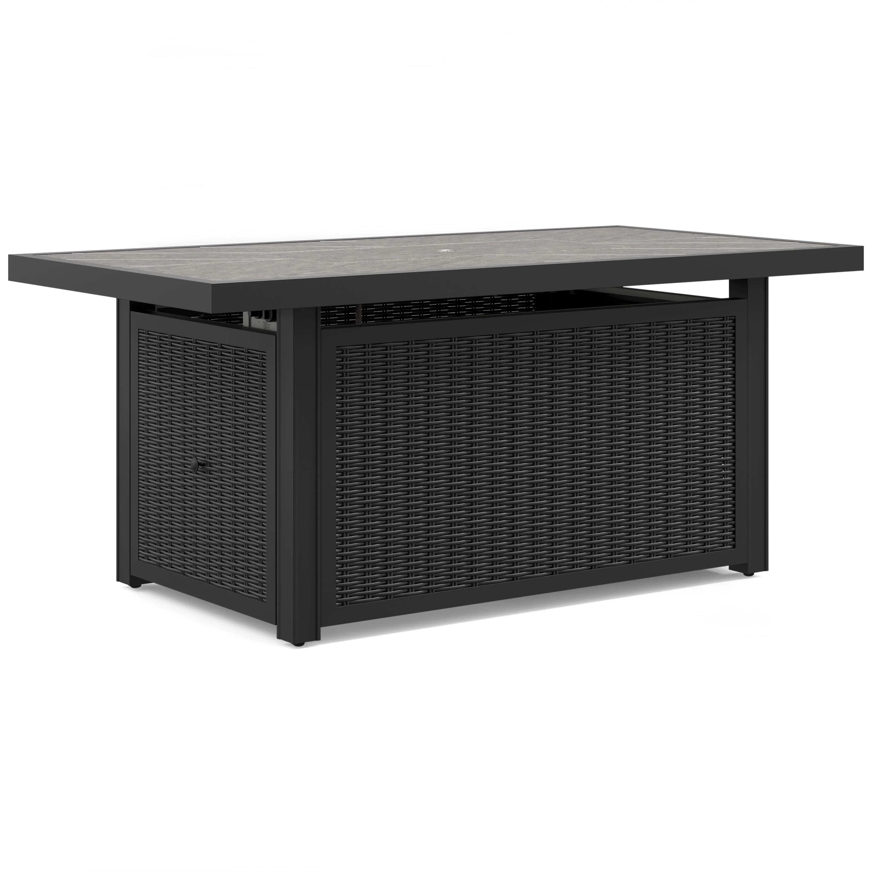Signature Design by Ashley Beachcroft P792-773 Rectangular Fire Pit Table - Image 1