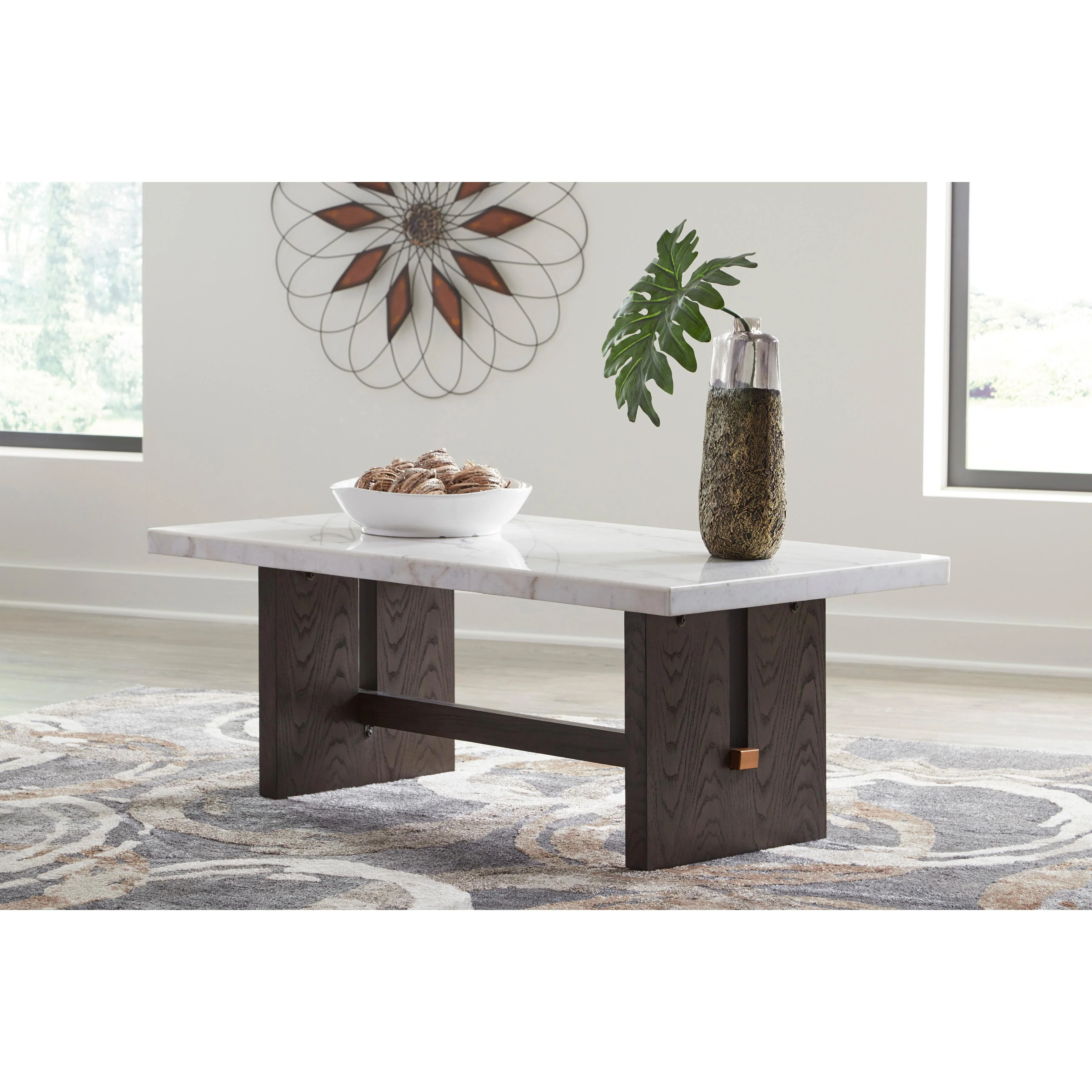 Signature Design by Ashley Burkhaus T779T1 Coffee Table and 2 Ends - Image 2
