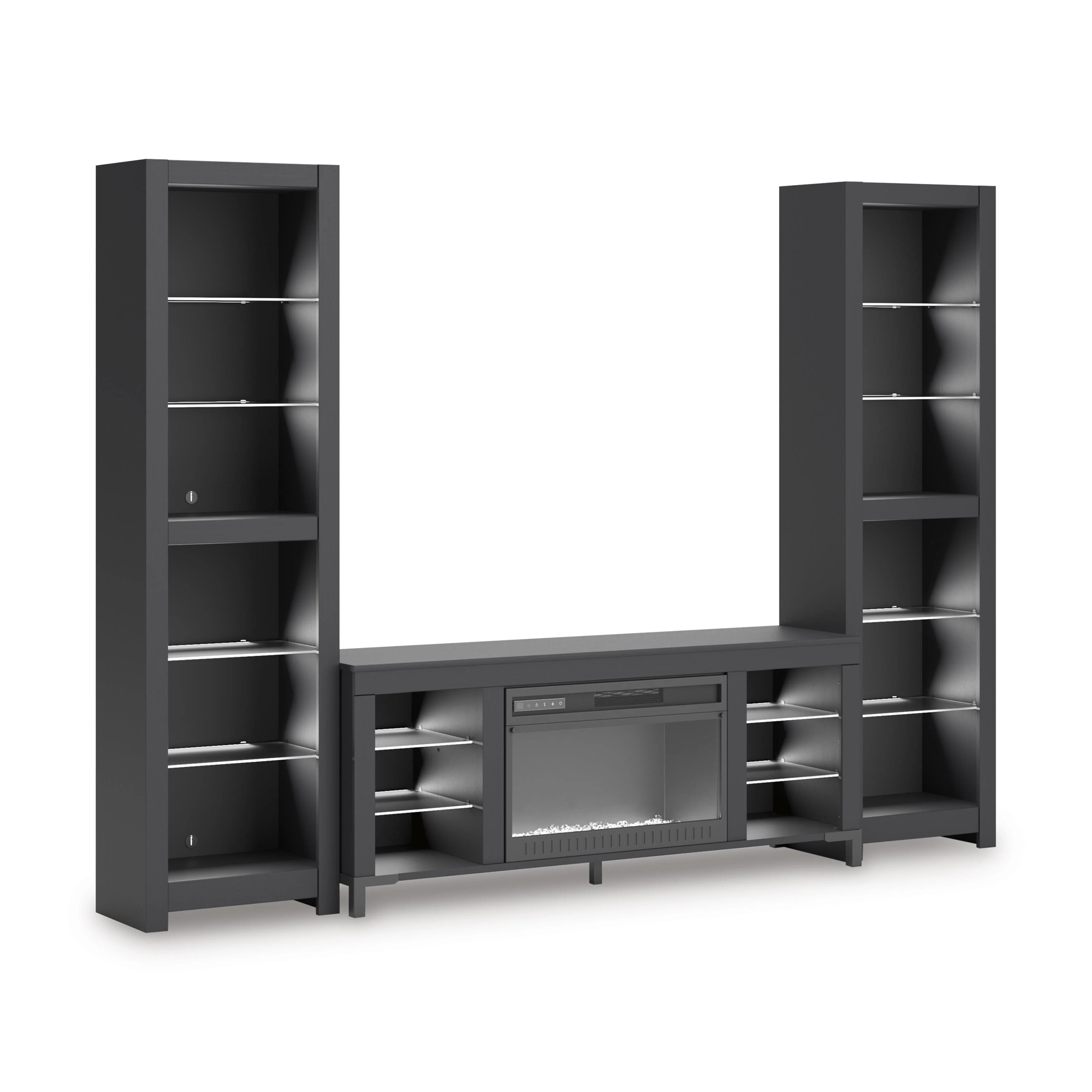 Signature Design by Ashley Cayberry W2721W2 3 pc Entertainment Center with Electric Fireplace - Image 2