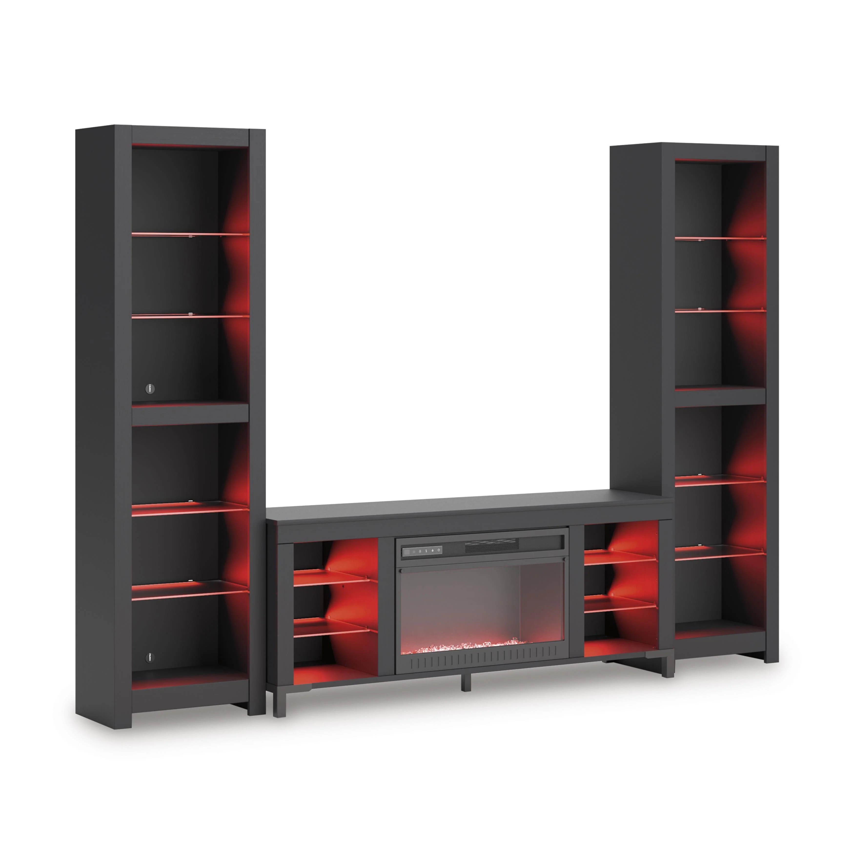 Signature Design by Ashley Cayberry W2721W2 3 pc Entertainment Center with Electric Fireplace - Image 3