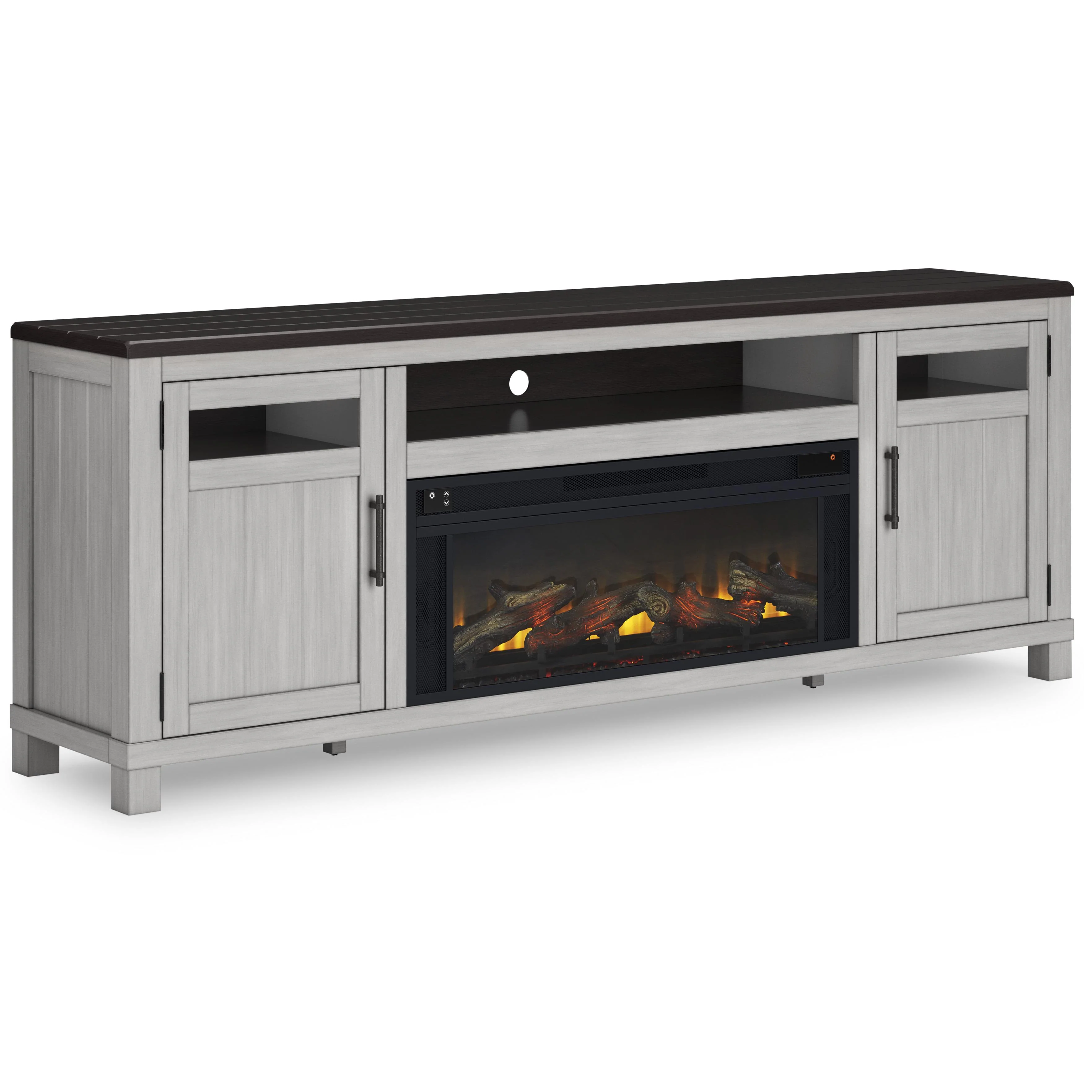 Signature Design by Ashley Darborn W796W1 88" TV Stand with Electric Fireplace - Image 1