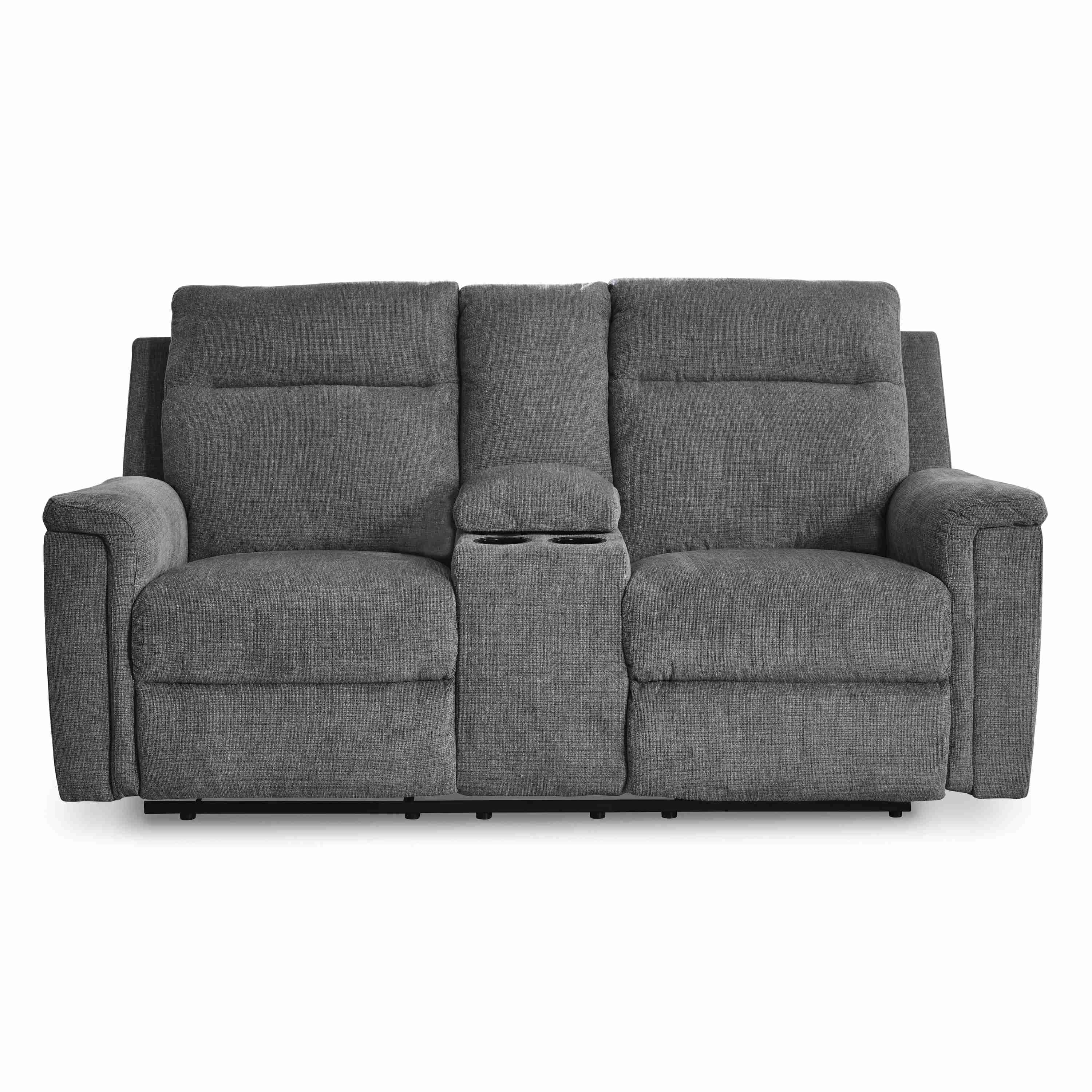 Signature Design by Ashley Barnsana 3320296 Double Reclining Power Loveseat with Console - Image 3