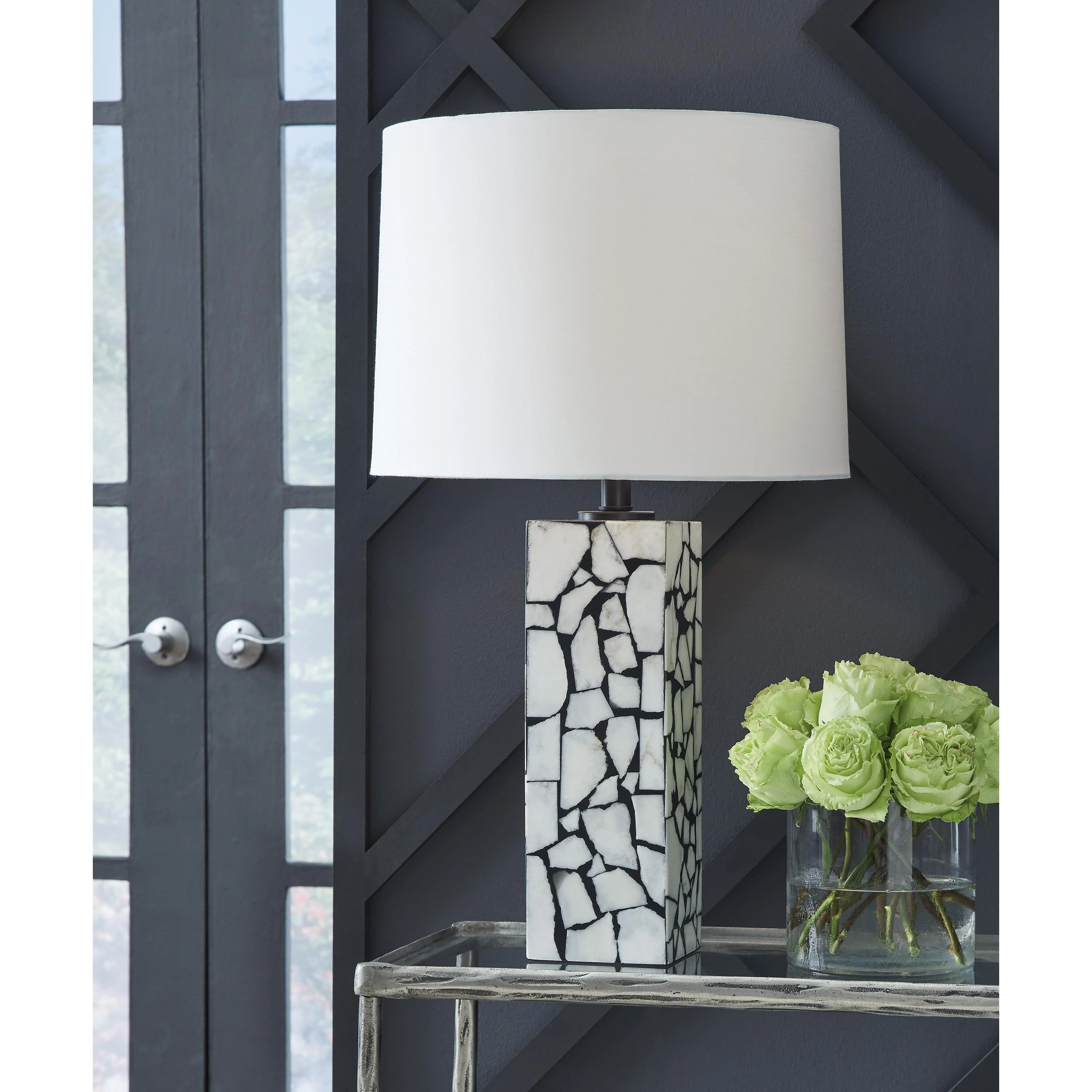 Signature Design by Ashley Macaria L429044 Marble Table Lamp - Image 2