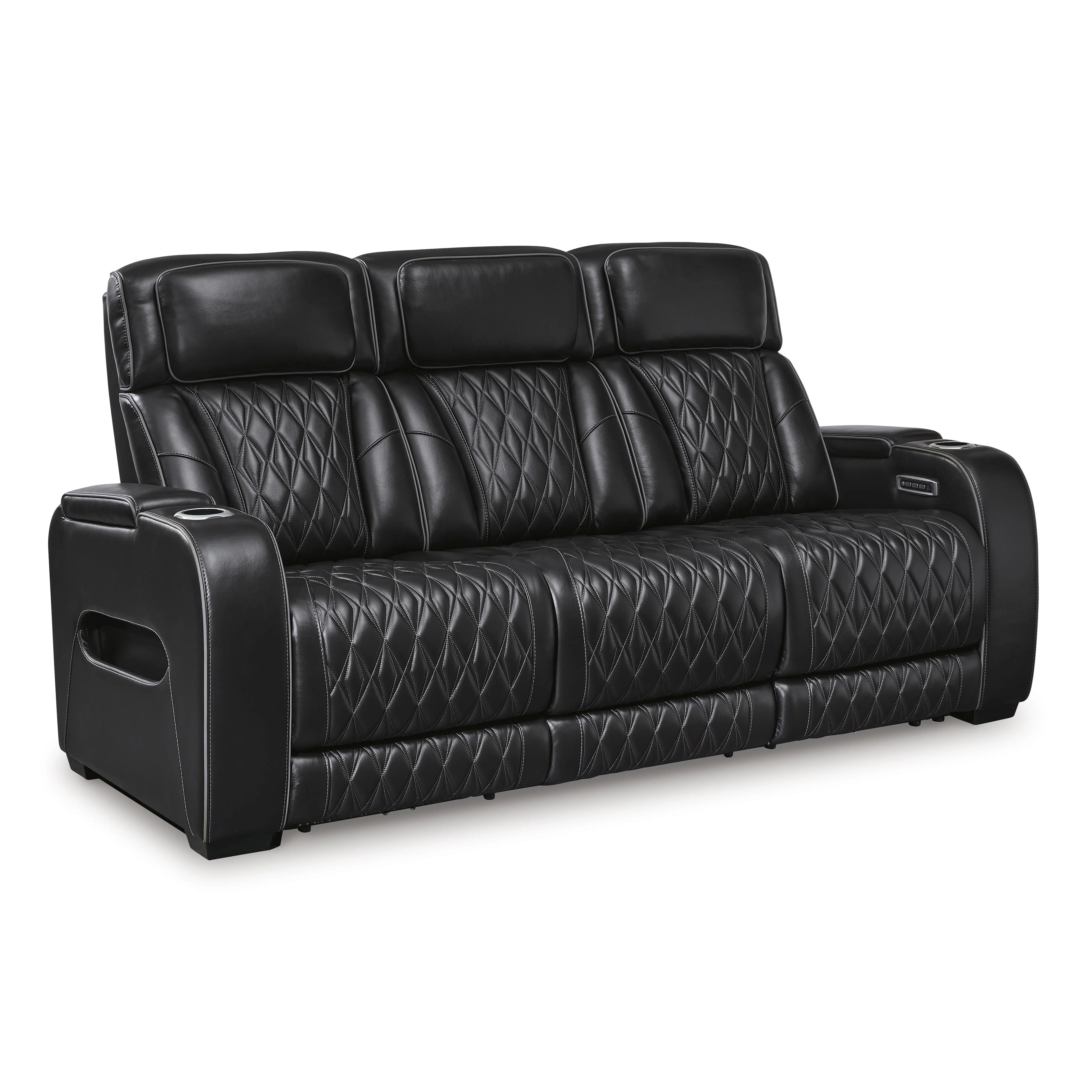 Signature Design by Ashley Boyington U2710615 Power Reclining Sofa with Adjustable Headrest - Image 1