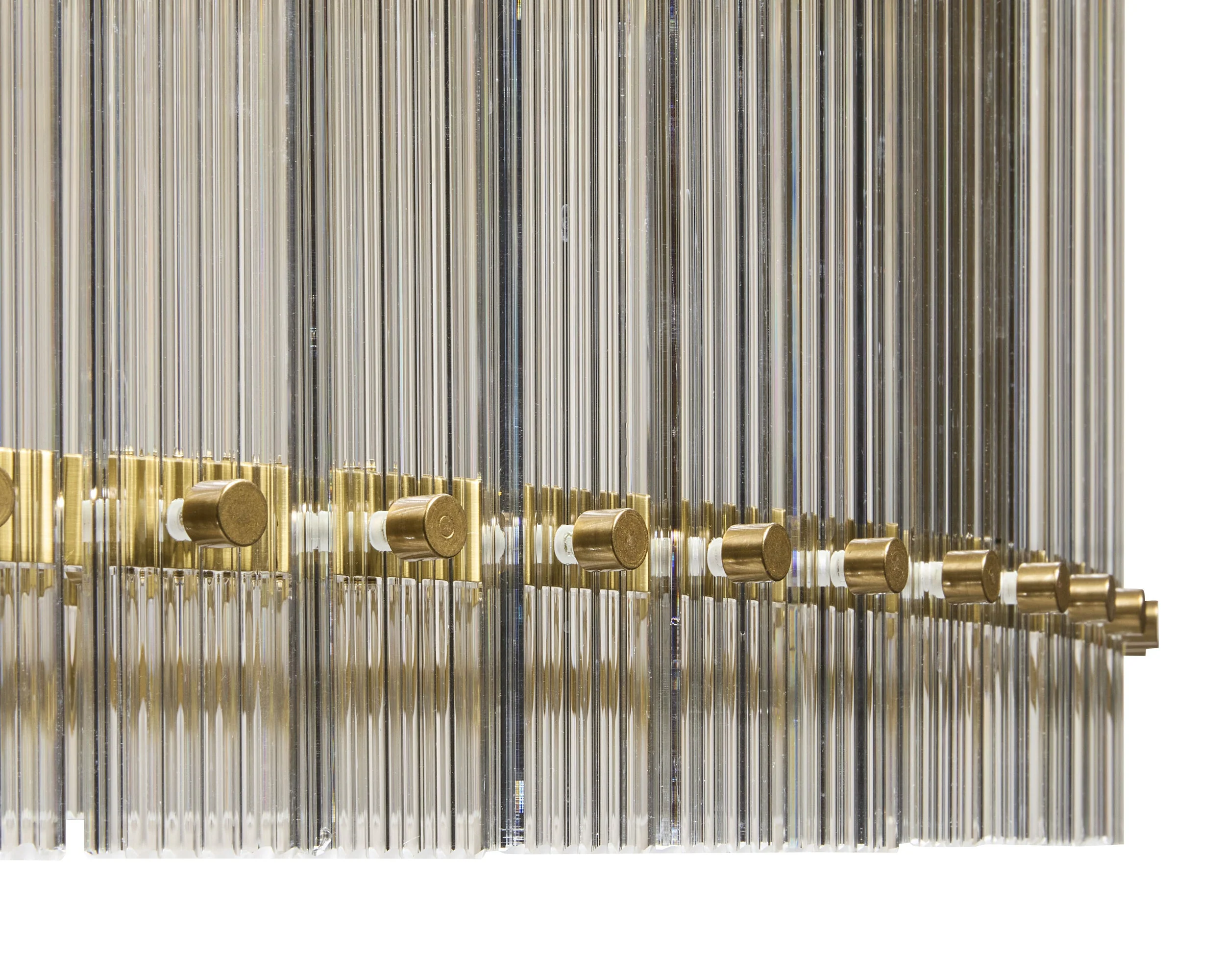 Kore Chandelier - Large - Brass - Clear - Image 2