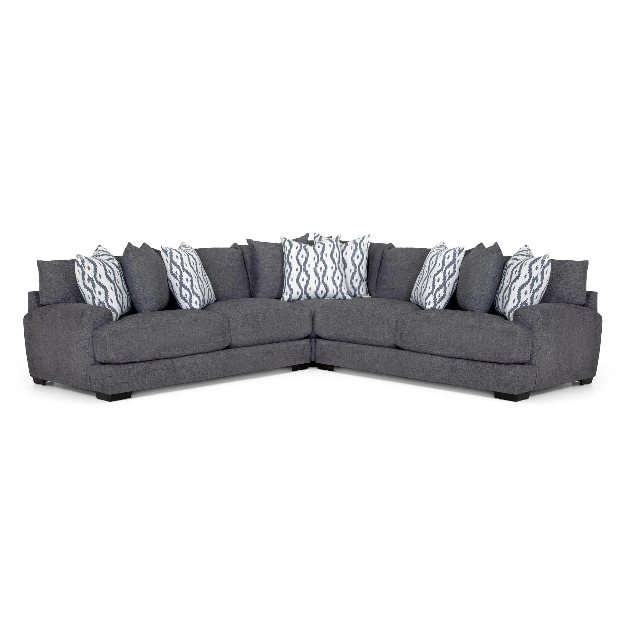 Franklin Journey Fabric 3 pc Sectional 808-59/808-04/808-60 3637-04 - Image 1