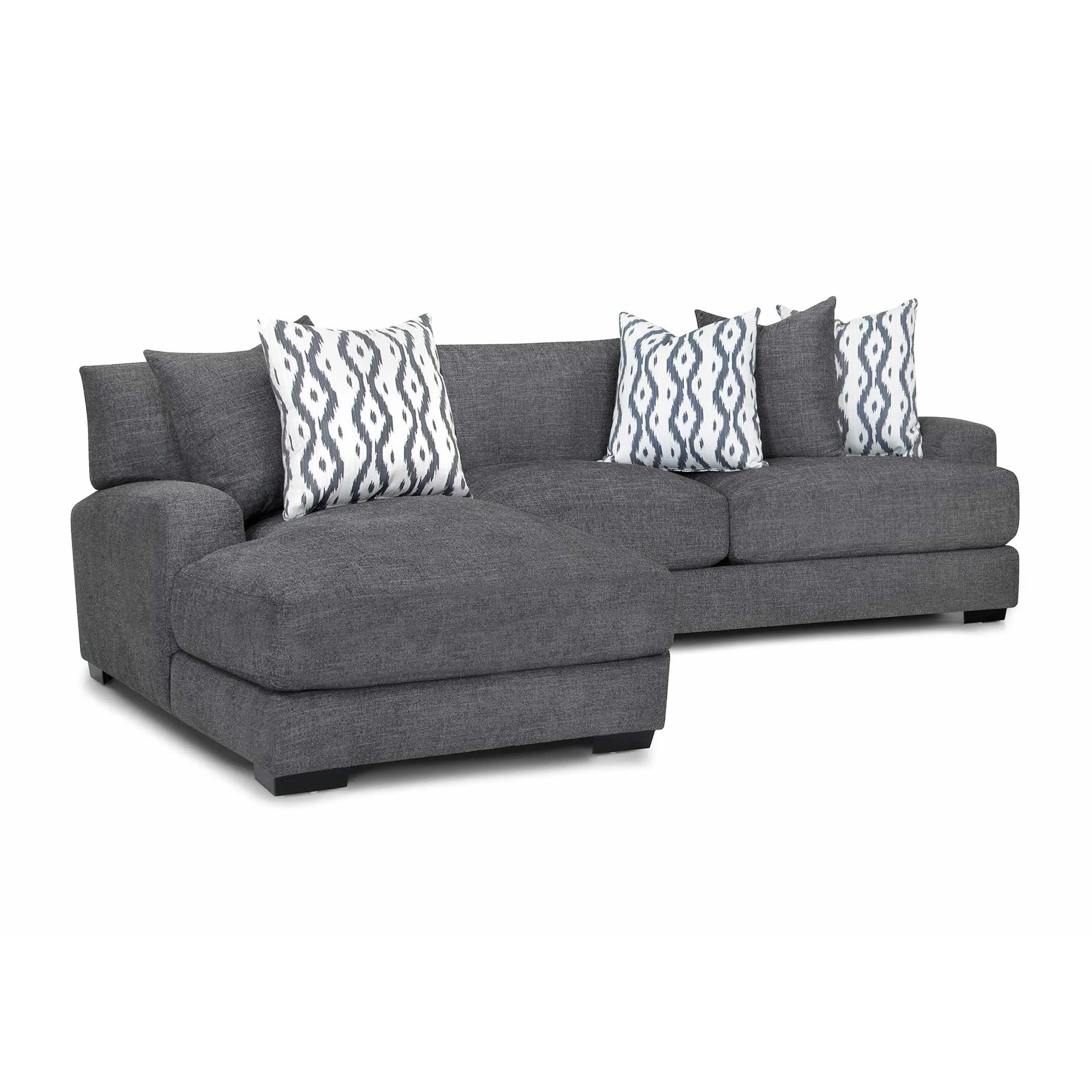 Franklin Journey Fabric 2 pc Sectional 808-85/808-60 3637-04 - Image 1