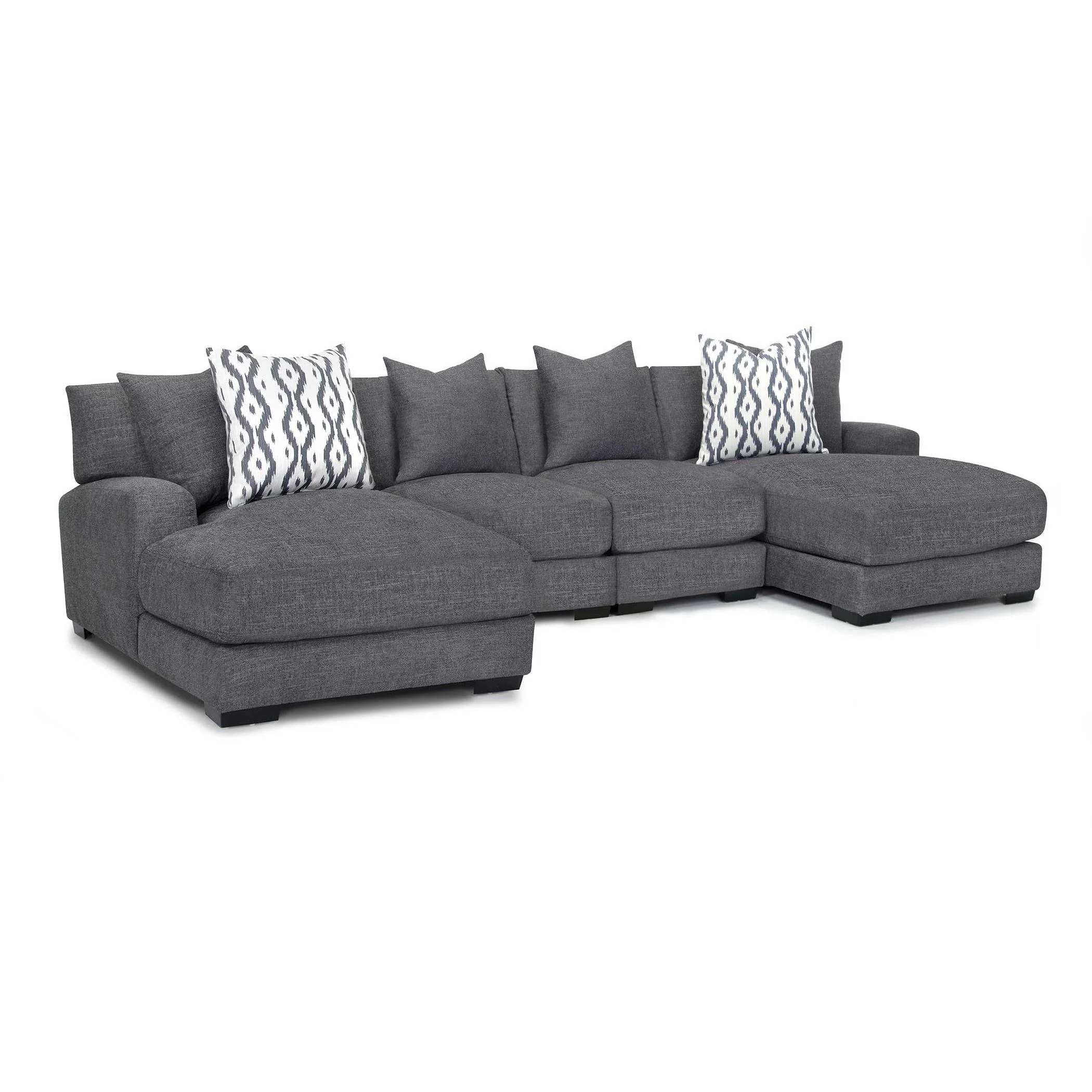 Franklin Journey Fabric 4 pc Sectional 808-85/808-03/808-03/808-86 3637-04 - Image 1