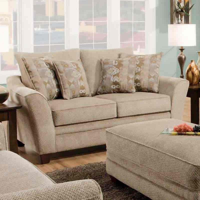 Franklin Ashland Stationary Fabric Loveseat 811-20 8213-25 - Image 1