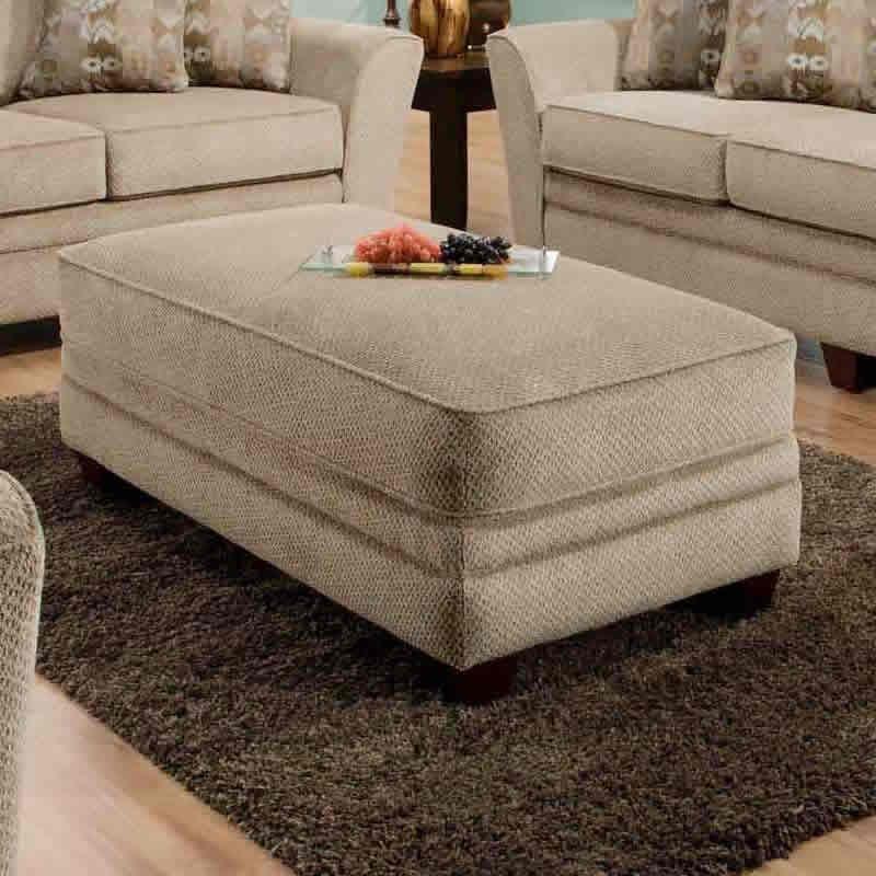 Franklin Ashland Fabric Ottoman 811-18 8213-25 - Image 1