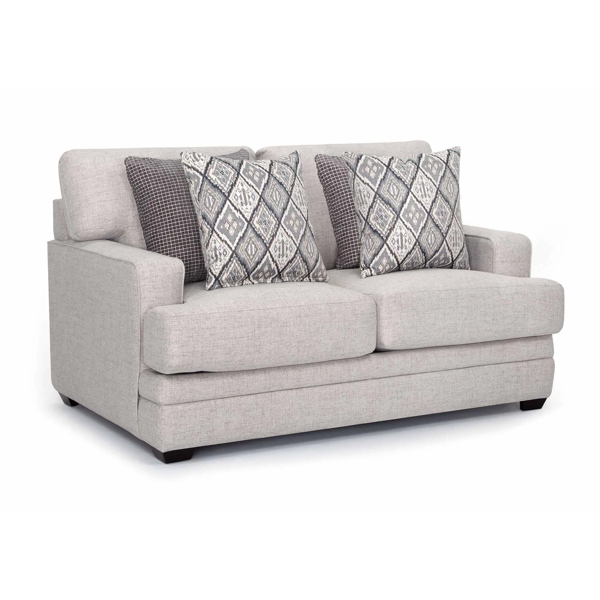 Franklin Olive Stationary Fabric Loveseat 837-20 - Image 2