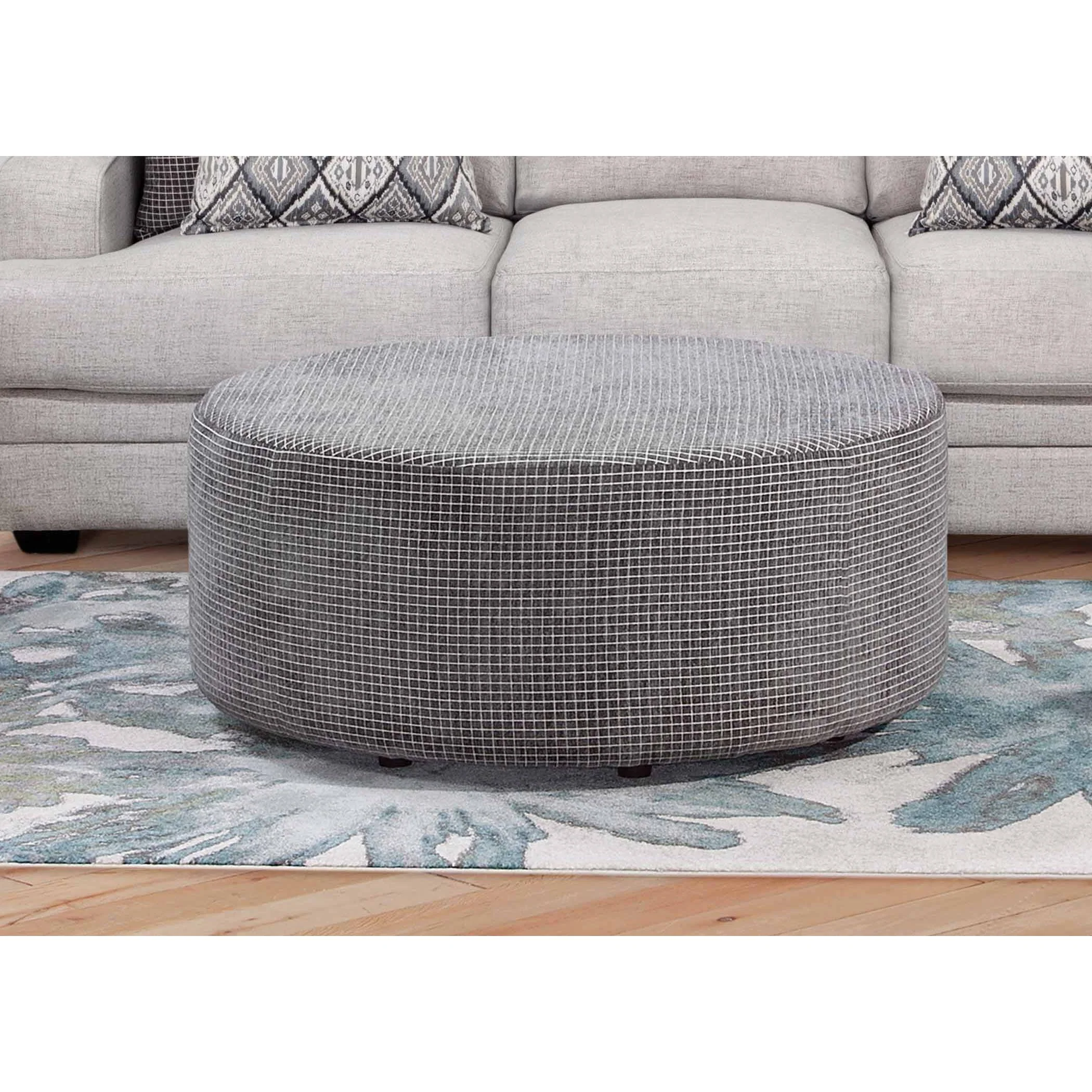 Franklin Fabric Ottoman 77918 3025-06 - Image 2