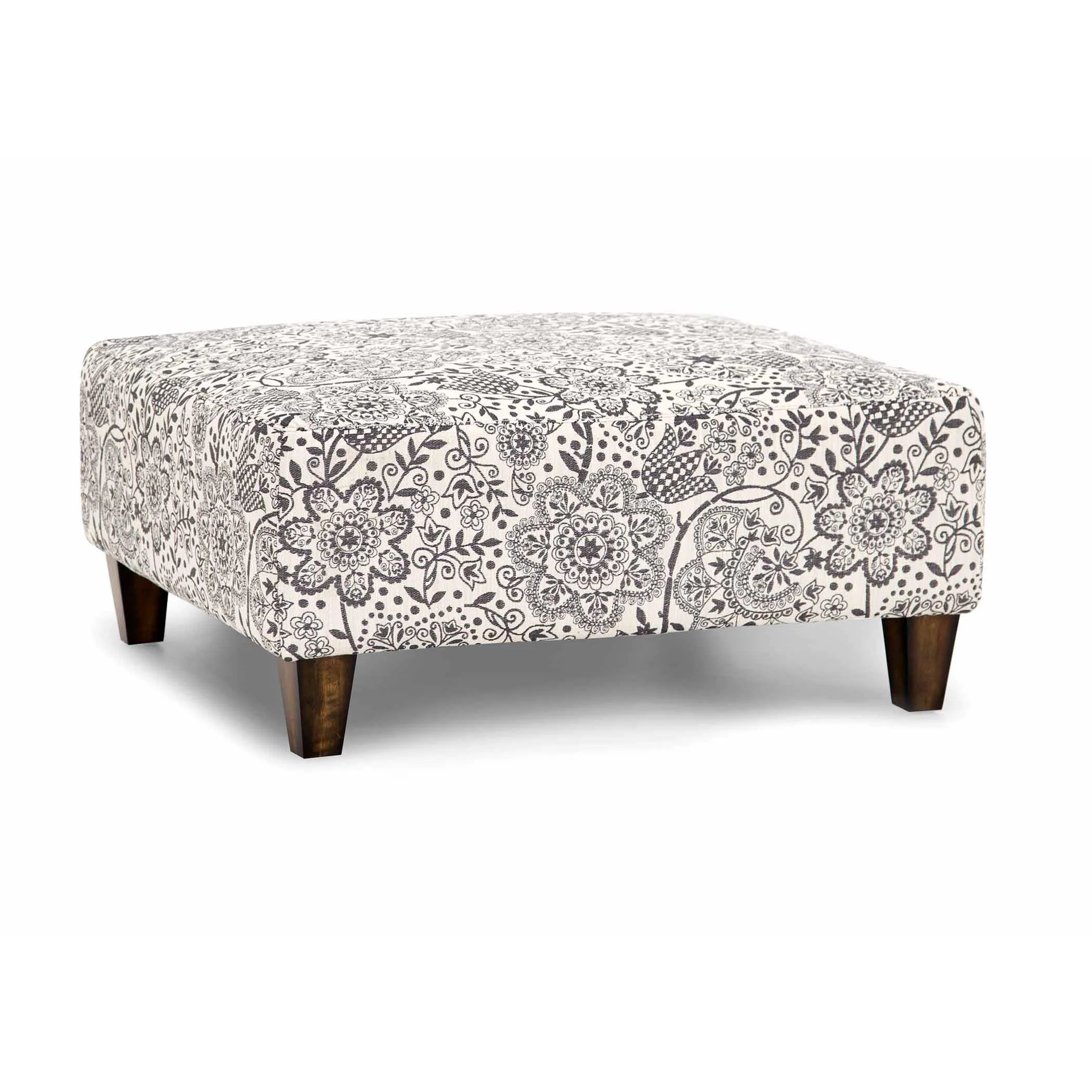 Franklin Fabric Ottoman 71618 1602-04 - Image 1