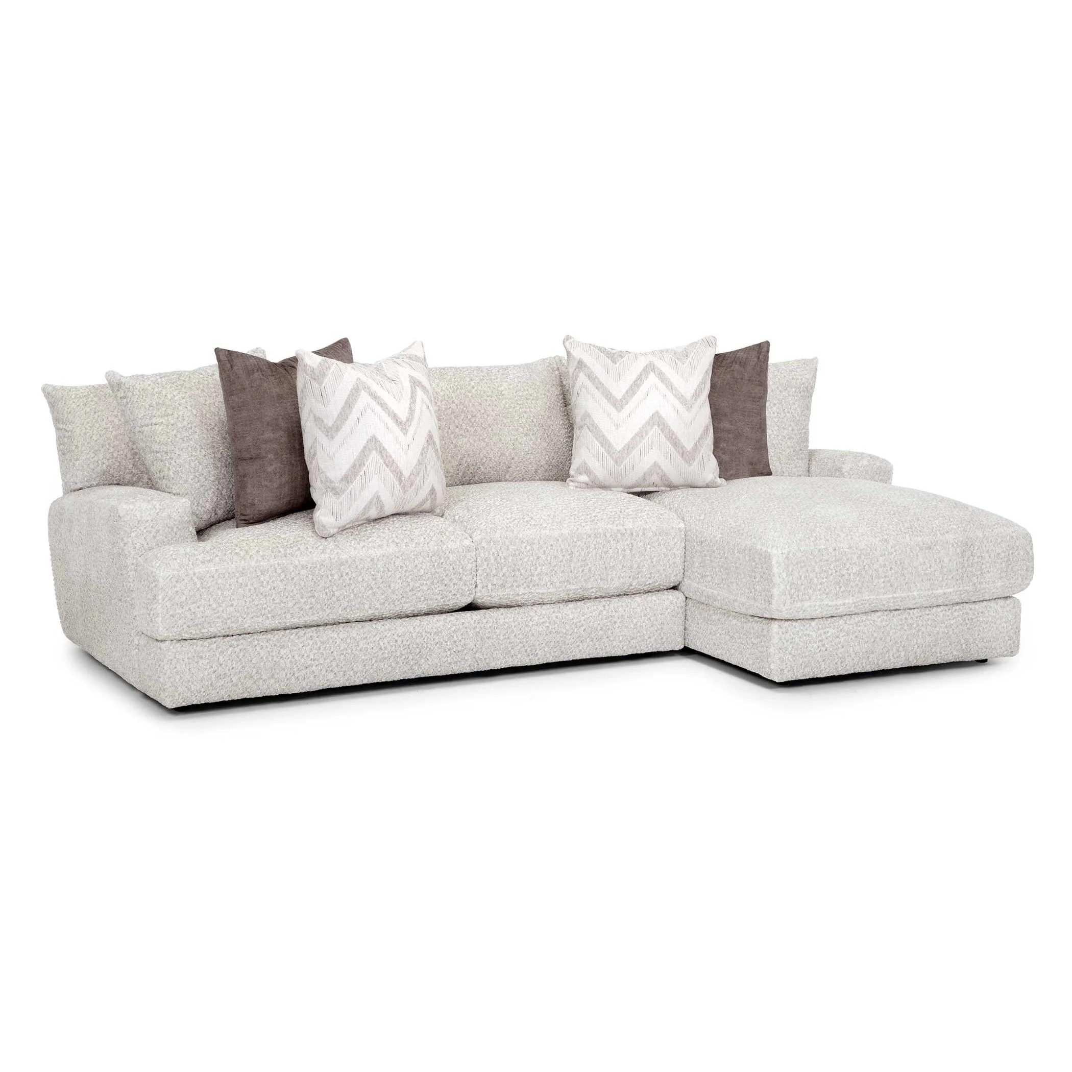 Franklin Lennox Fabric 2 pc Sectional Lennox 877 2 pc Sectional - Rapture Ivory - Image 1