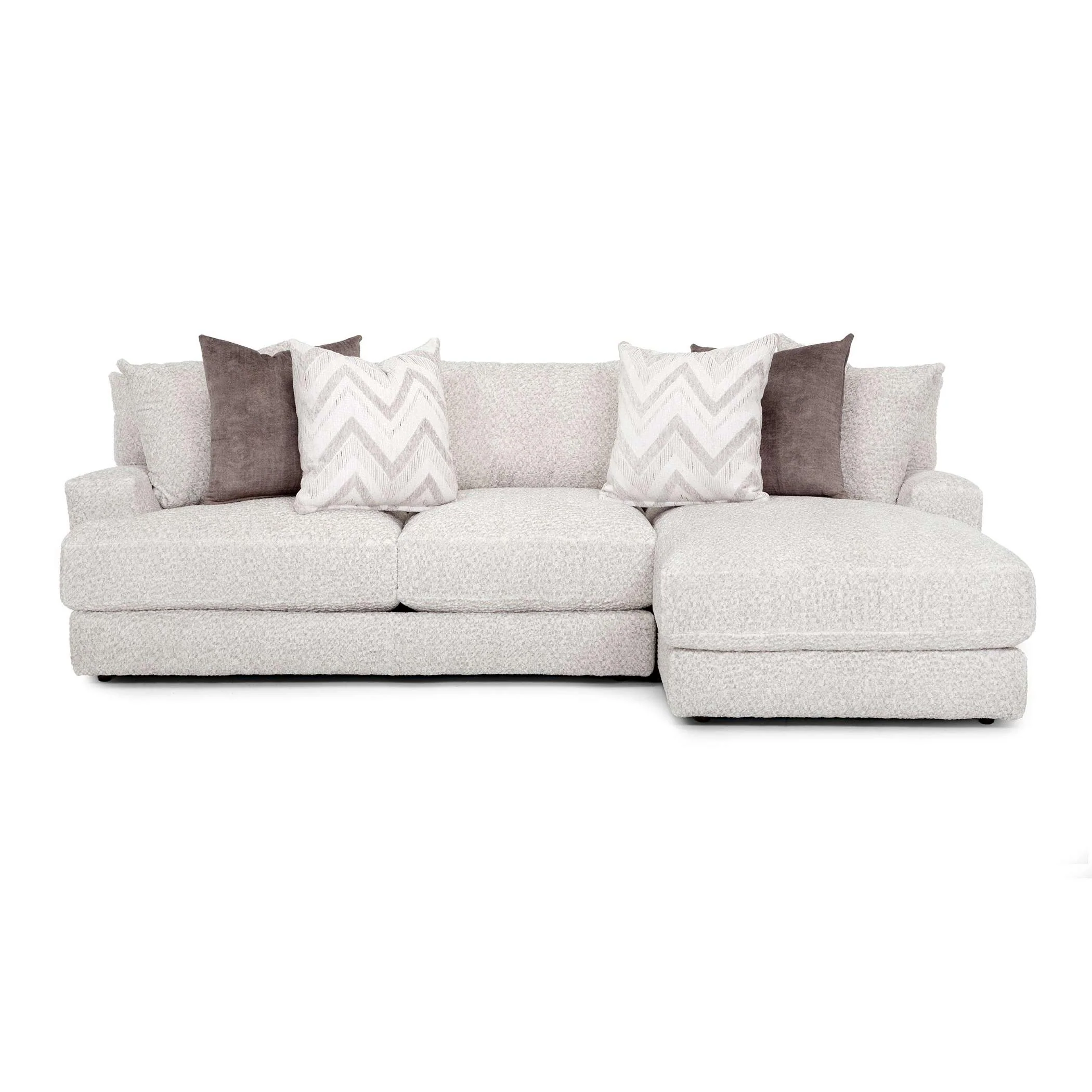 Franklin Lennox Fabric 2 pc Sectional Lennox 877 2 pc Sectional - Rapture Ivory - Image 2