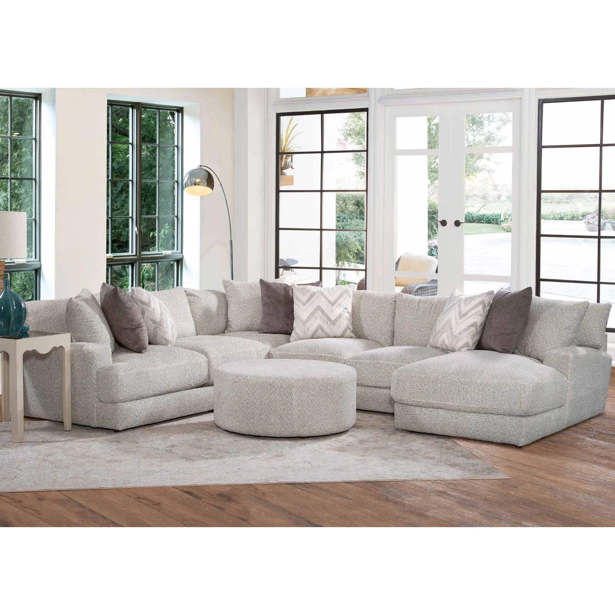 Franklin Fabric Ottoman 776-18 1016-09 - Image 2