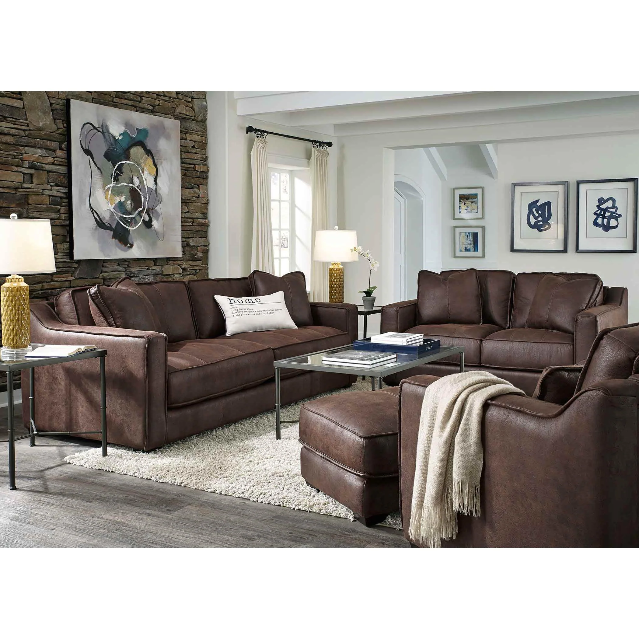 Franklin Pax Stationary Fabric Sofa 888-40 8622-12 - Image 2