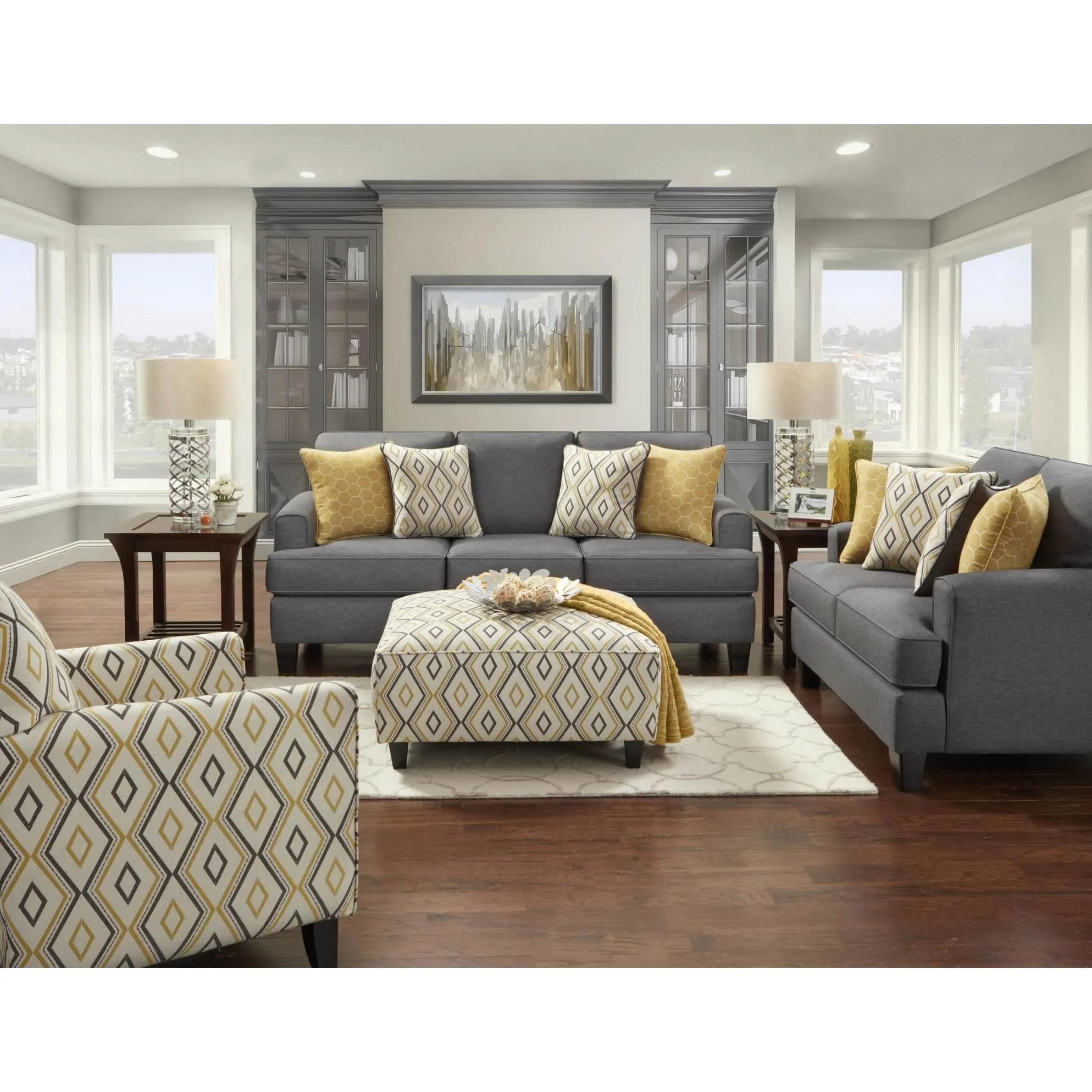 Fusion Furniture Stationary Fabric Accent Chair 702 DOOZIE DIJON - Image 2