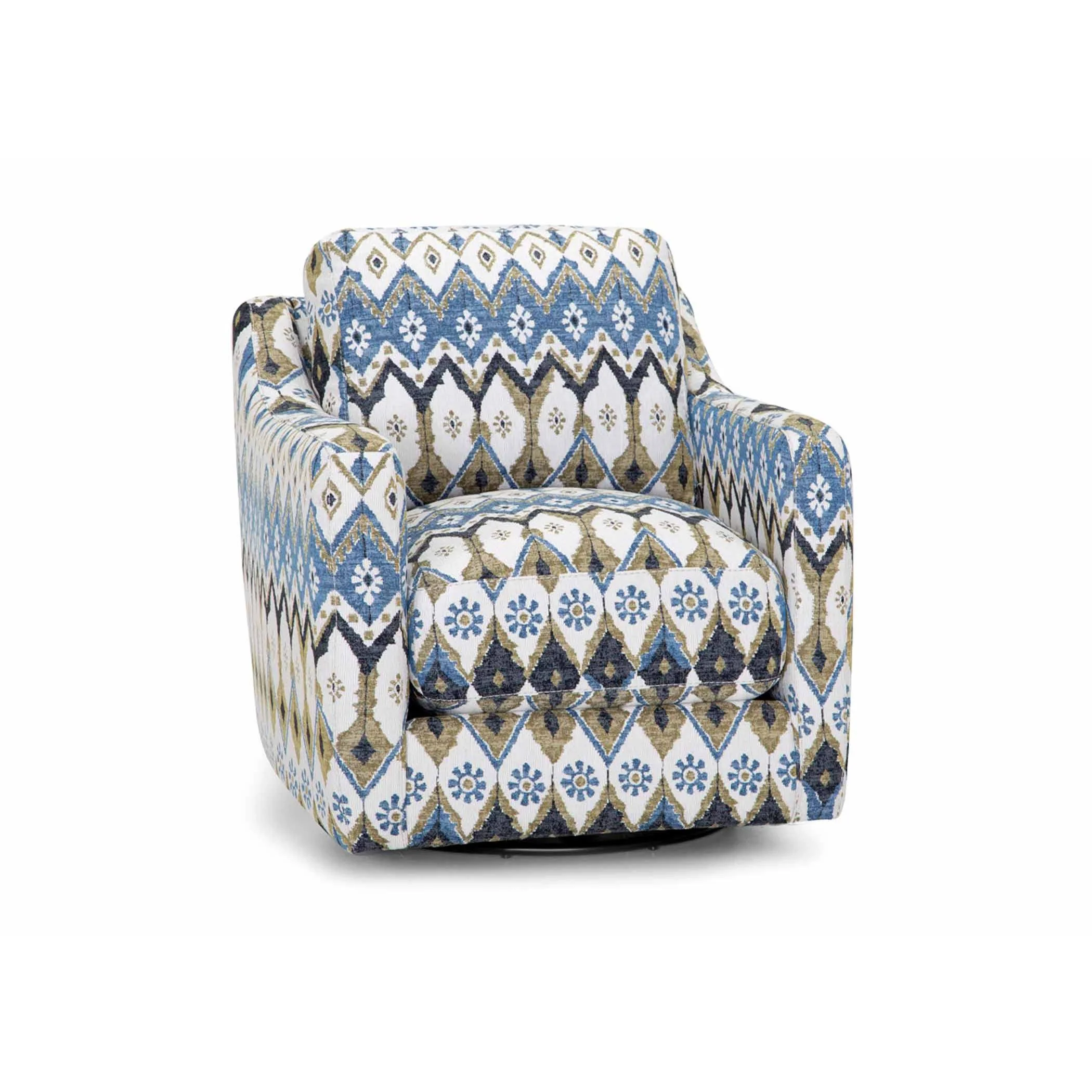 Franklin Swivel Fabric Accent Chair 2183 3966-45 - Image 1