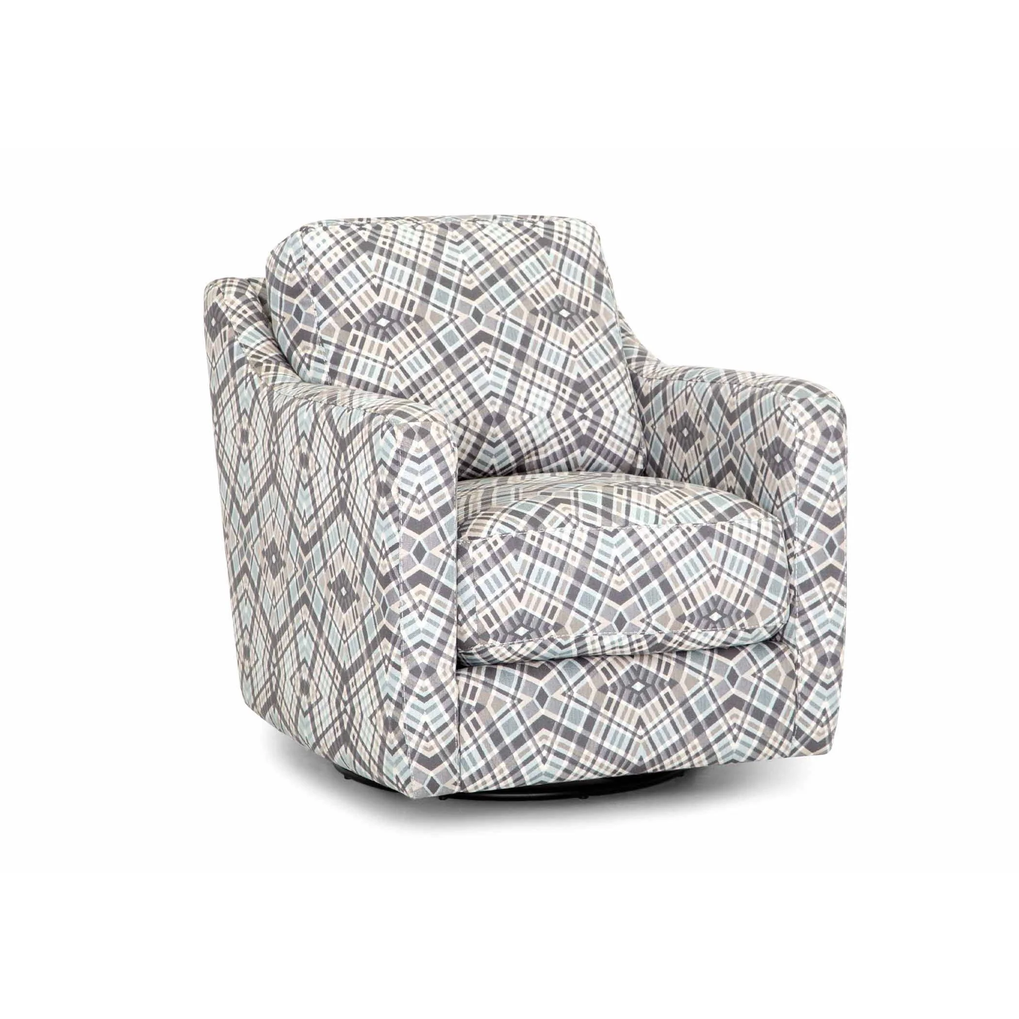 Franklin Swivel Fabric Accent Chair 2183 3943-47 - Image 1