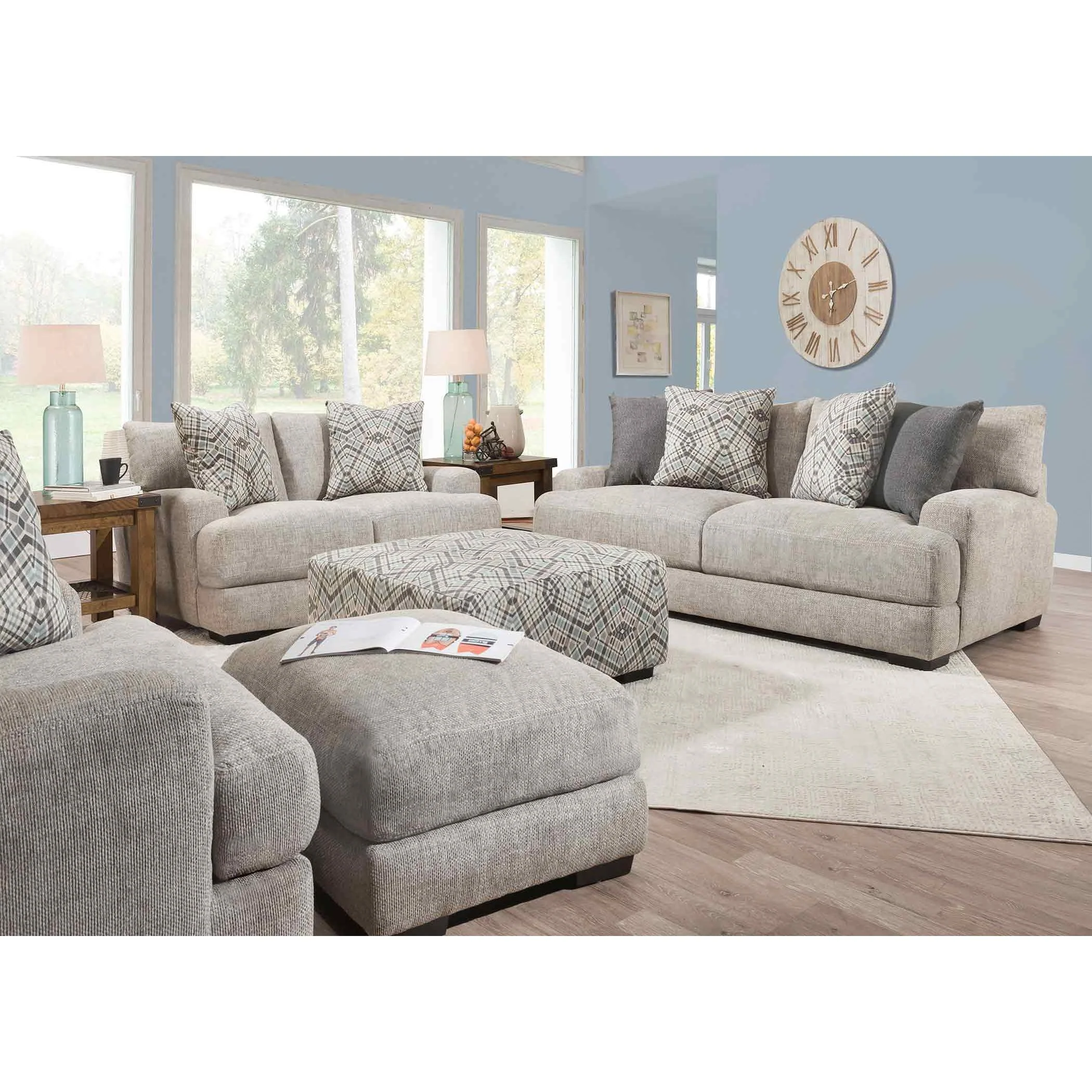 Franklin Fabric Ottoman 75018 3943-47 - Image 3
