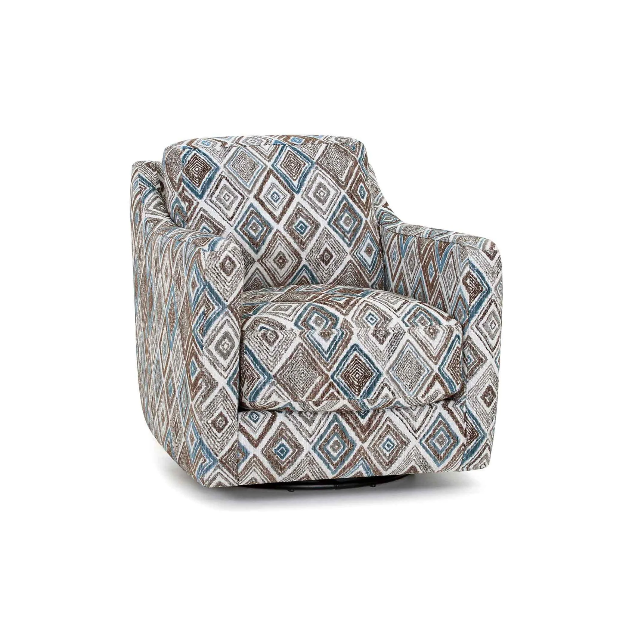 Franklin Swivel Fabric Accent Chair 2183 3823-36 - Image 1