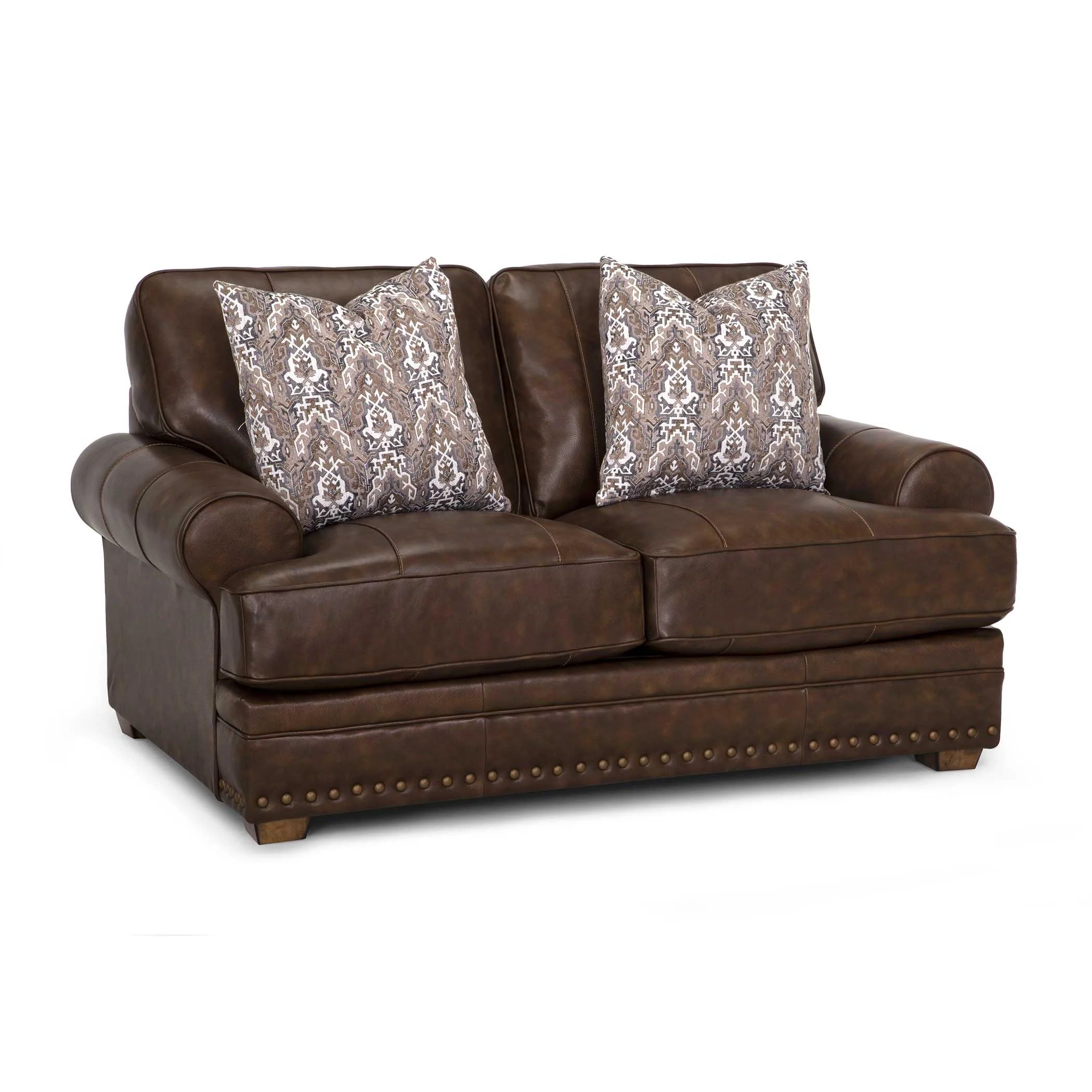 Franklin Tula Stationary Leather Loveseat 912-20 LM 96-15 - Image 1